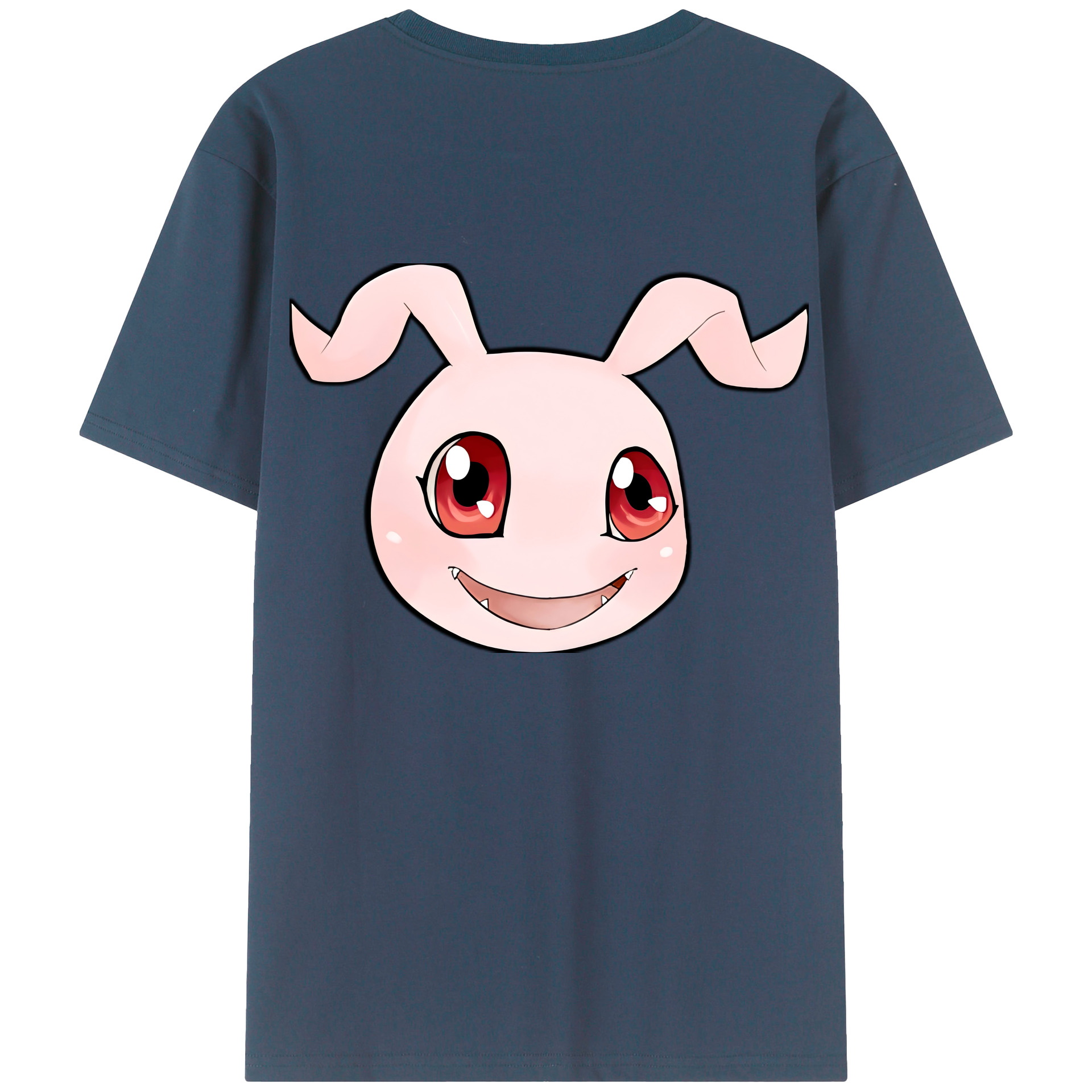 （画像用） Digimon デジタルモンスター/デジモン 綿100％ メンズ半袖Tシャツ（バックプリント） 通気性