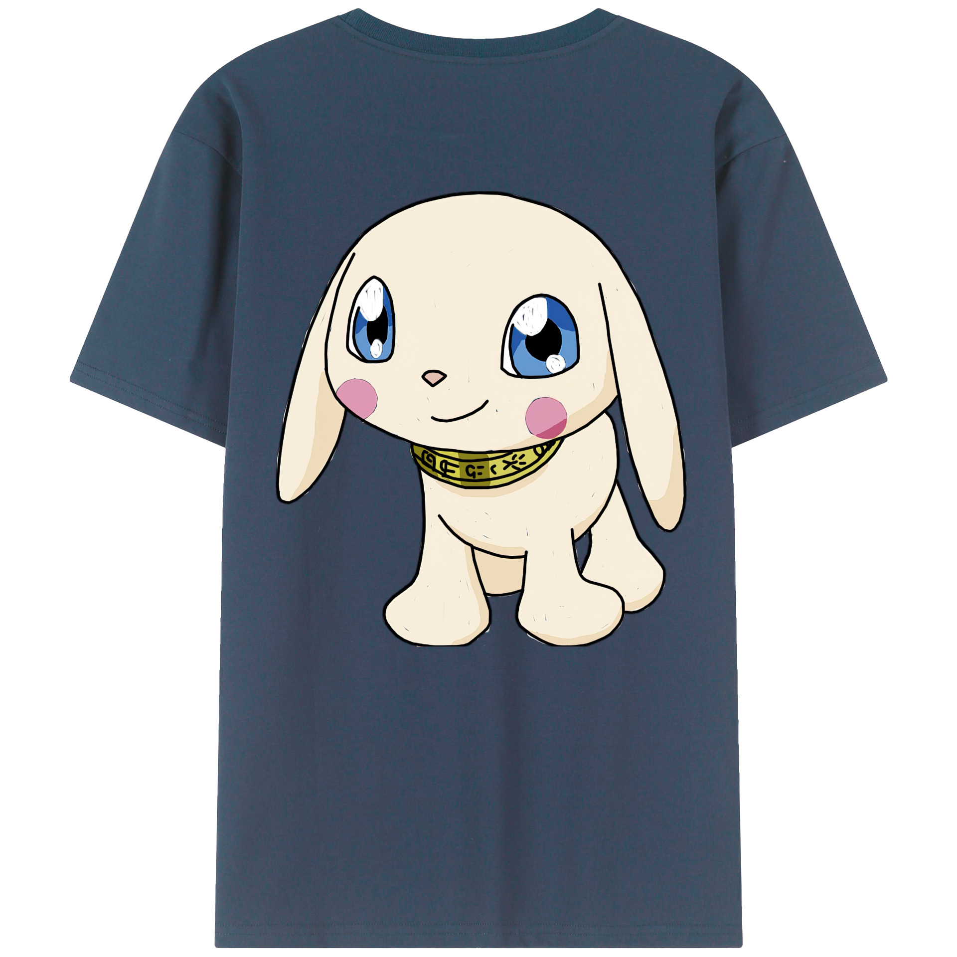 （画像用） Digimon デジタルモンスター/デジモン 綿100％ メンズ半袖Tシャツ（バックプリント） 通気性