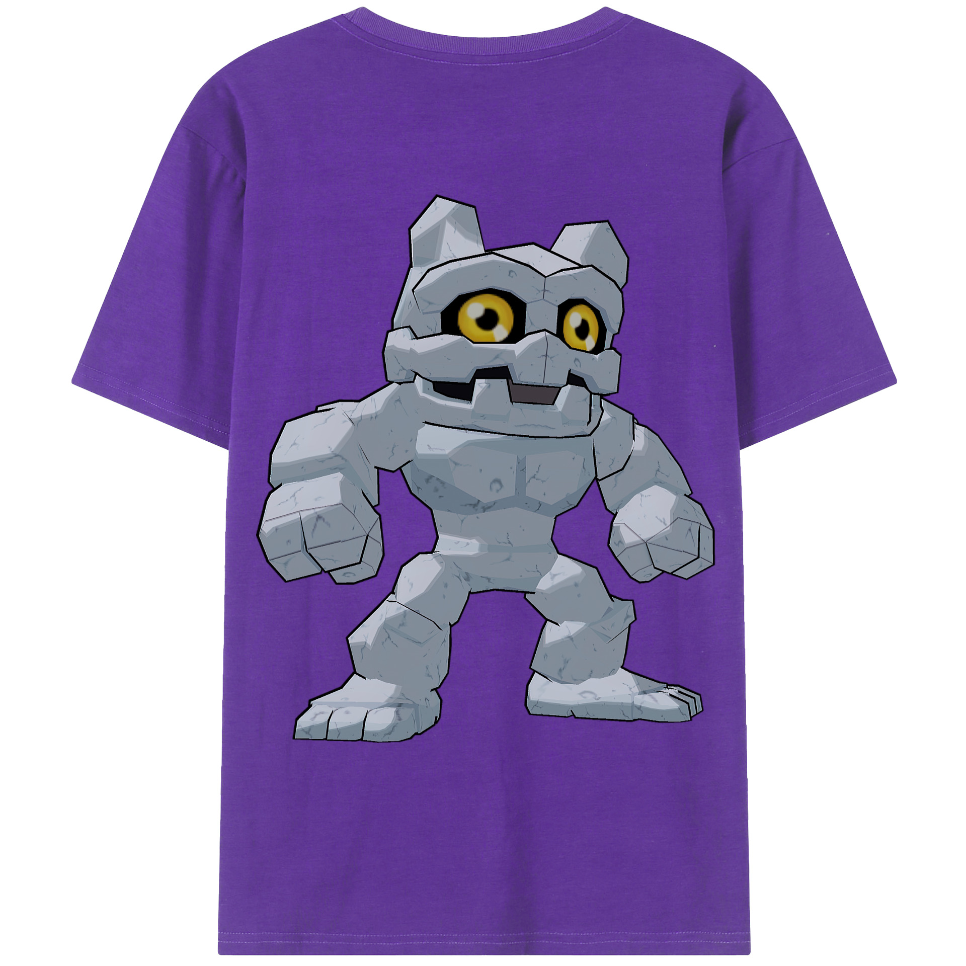 （画像用） Digimon デジタルモンスター/デジモン 綿100％ メンズ半袖Tシャツ（バックプリント） 通気性