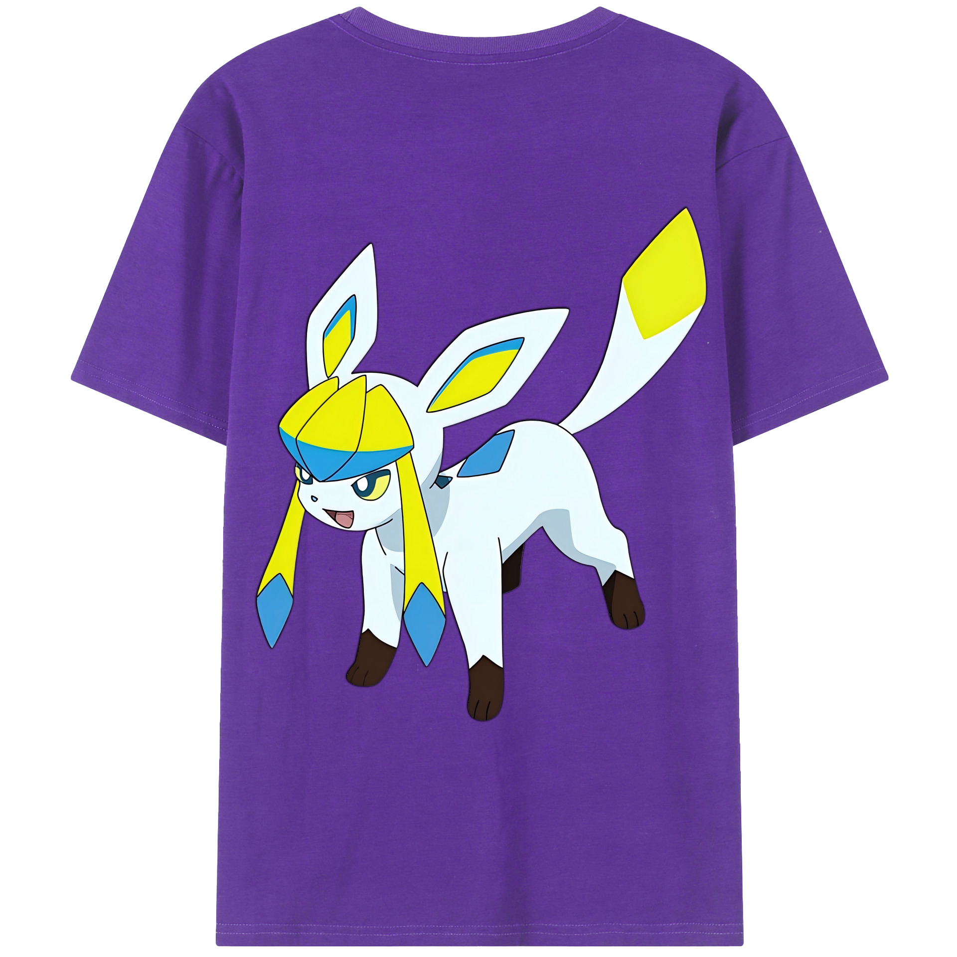 （画像用） Digimon デジタルモンスター/デジモン 綿100％ メンズ半袖Tシャツ（バックプリント） 通気性