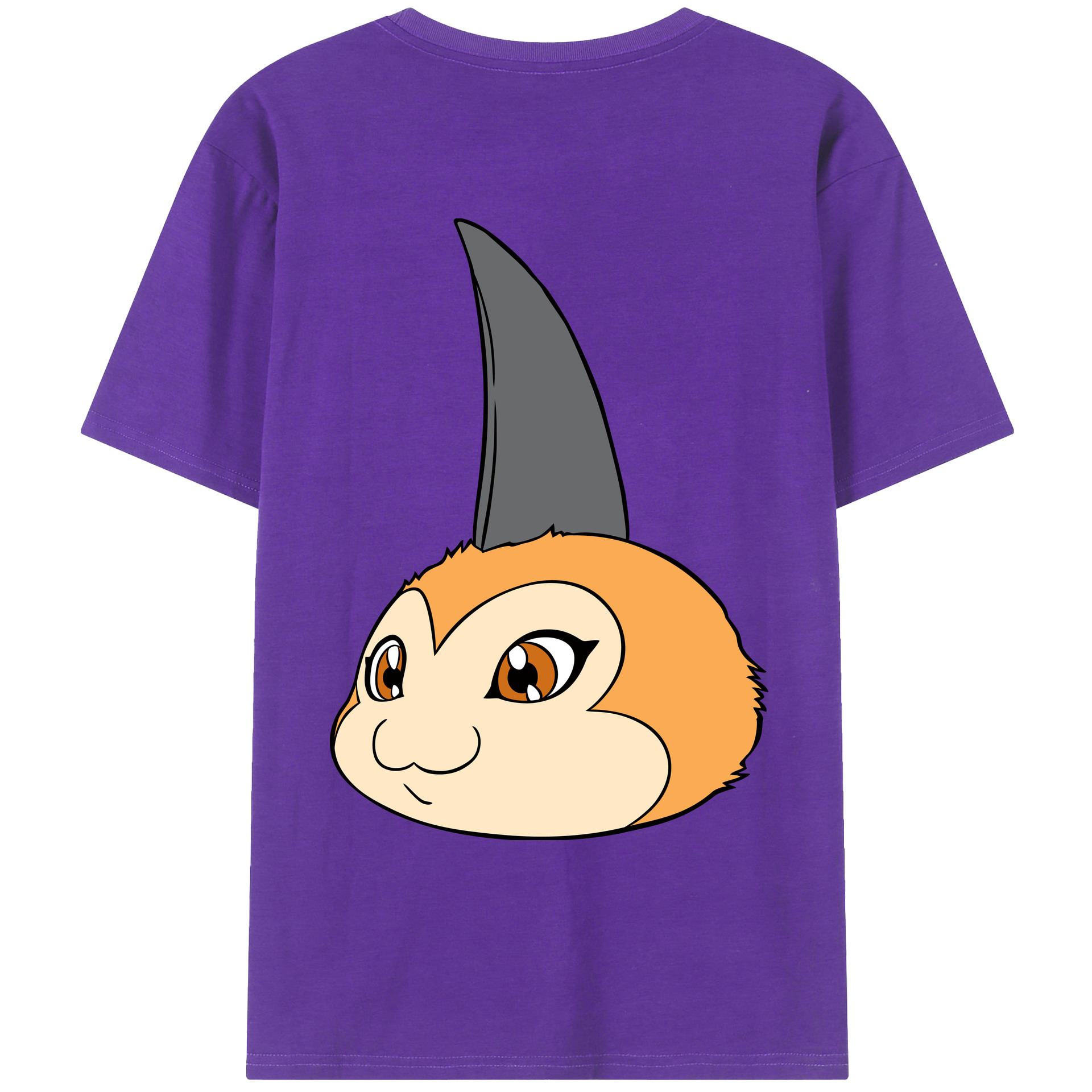 （画像用） Digimon デジタルモンスター/デジモン 綿100％ メンズ半袖Tシャツ（バックプリント） 通気性