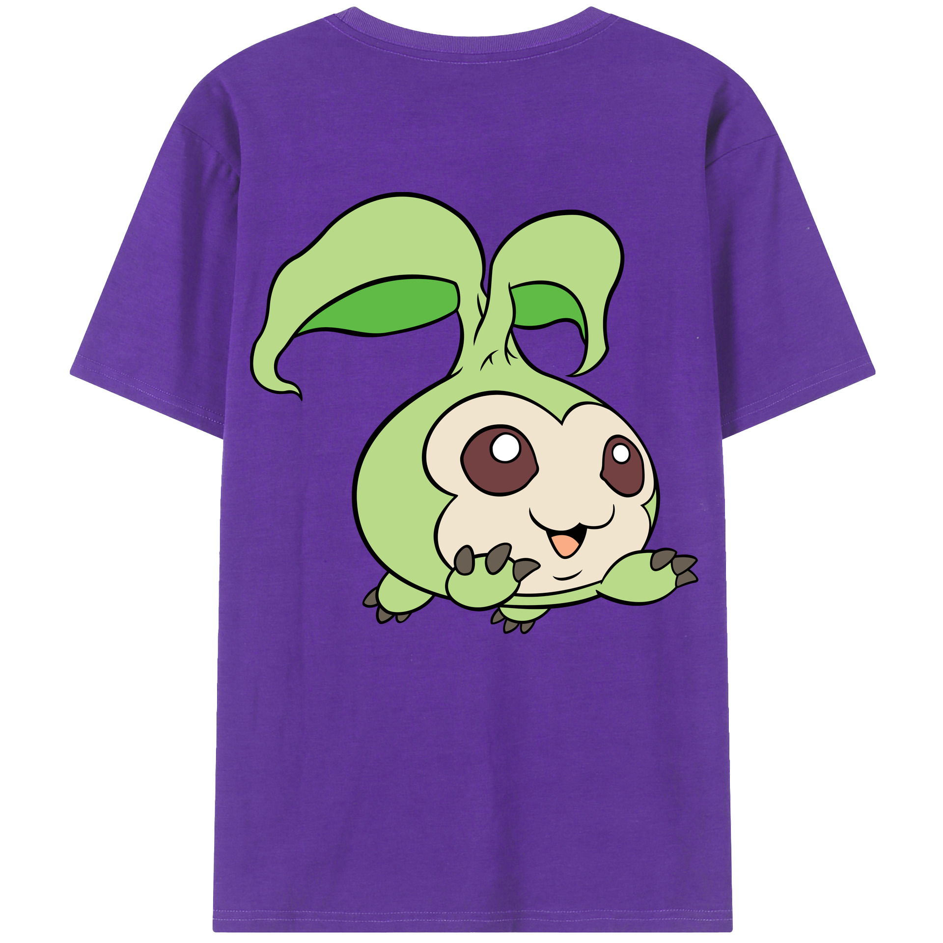 （画像用） Digimon デジタルモンスター/デジモン 綿100％ メンズ半袖Tシャツ（バックプリント） 通気性
