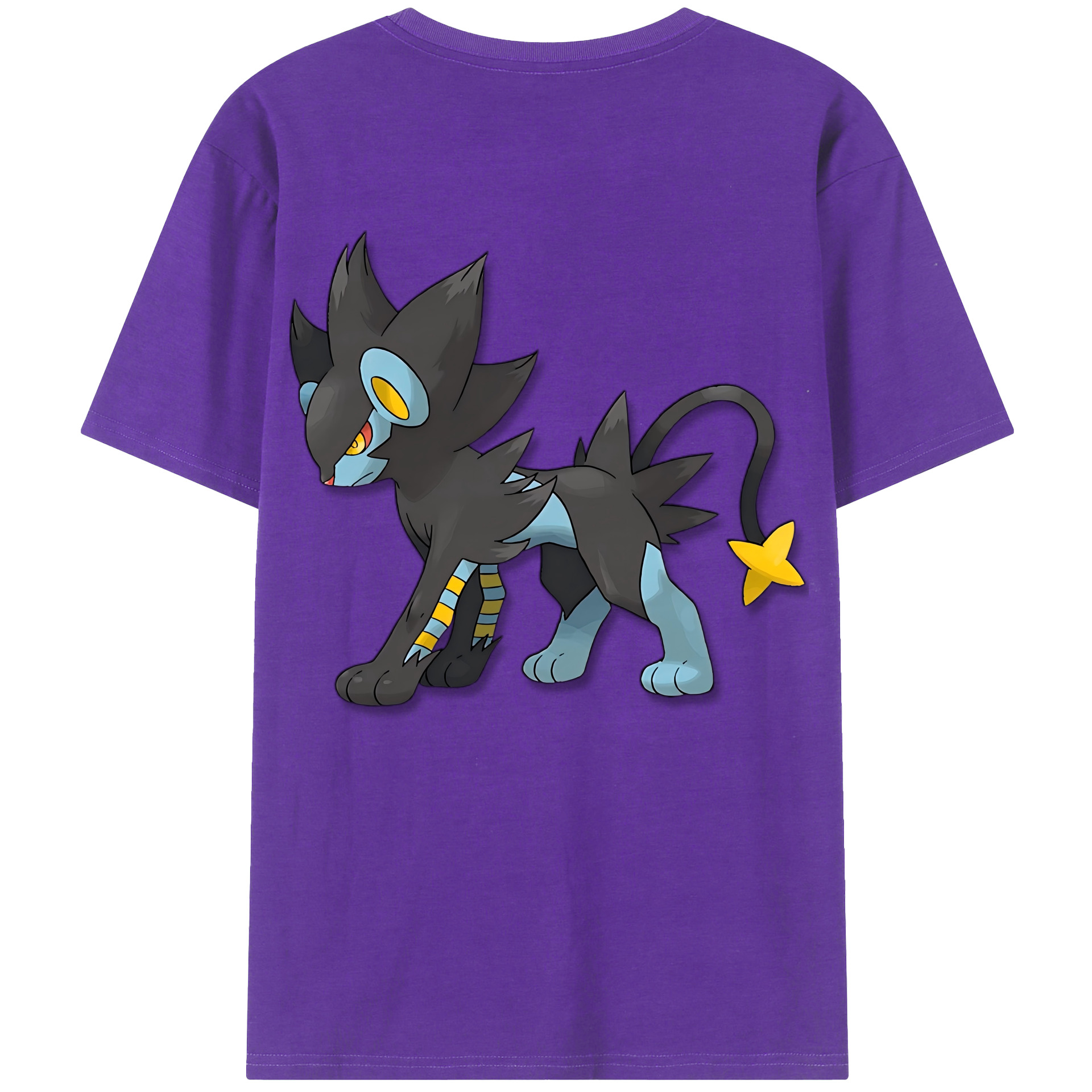 （画像用） Digimon デジタルモンスター/デジモン 綿100％ メンズ半袖Tシャツ（バックプリント） 通気性
