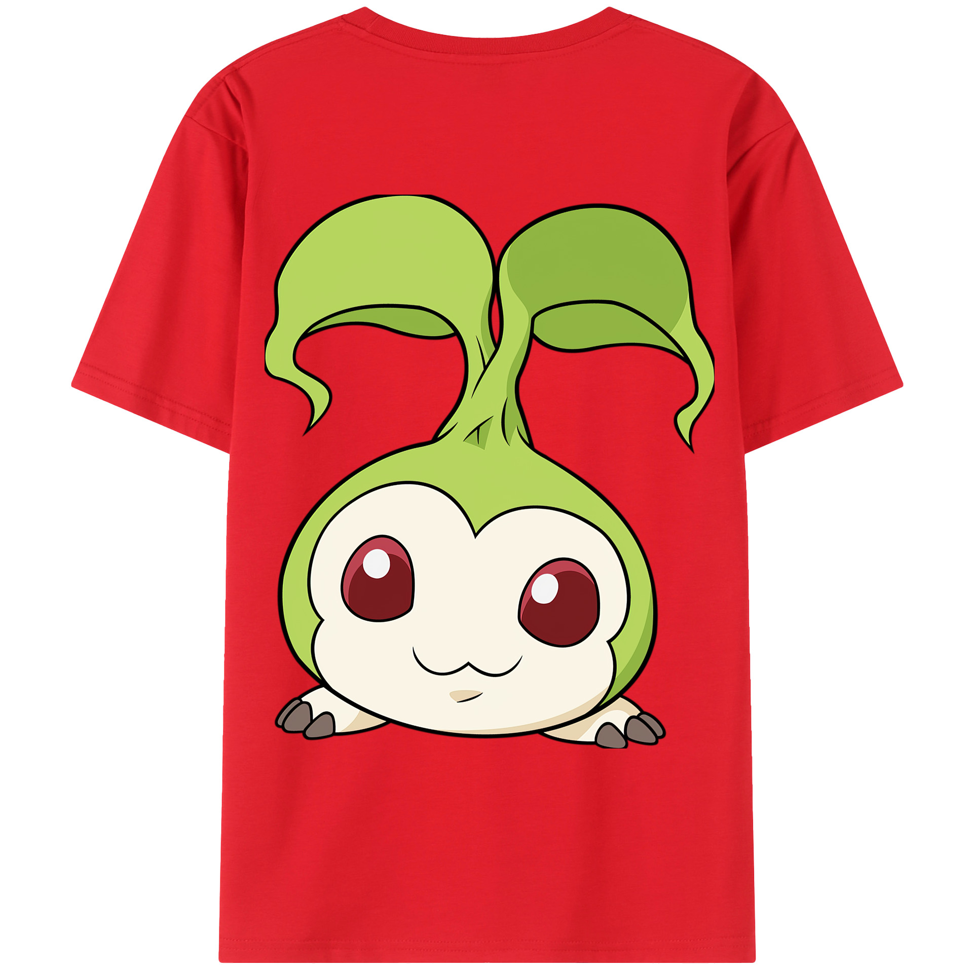 （画像用） Digimon デジタルモンスター/デジモン 綿100％ メンズ半袖Tシャツ（バックプリント） 通気性