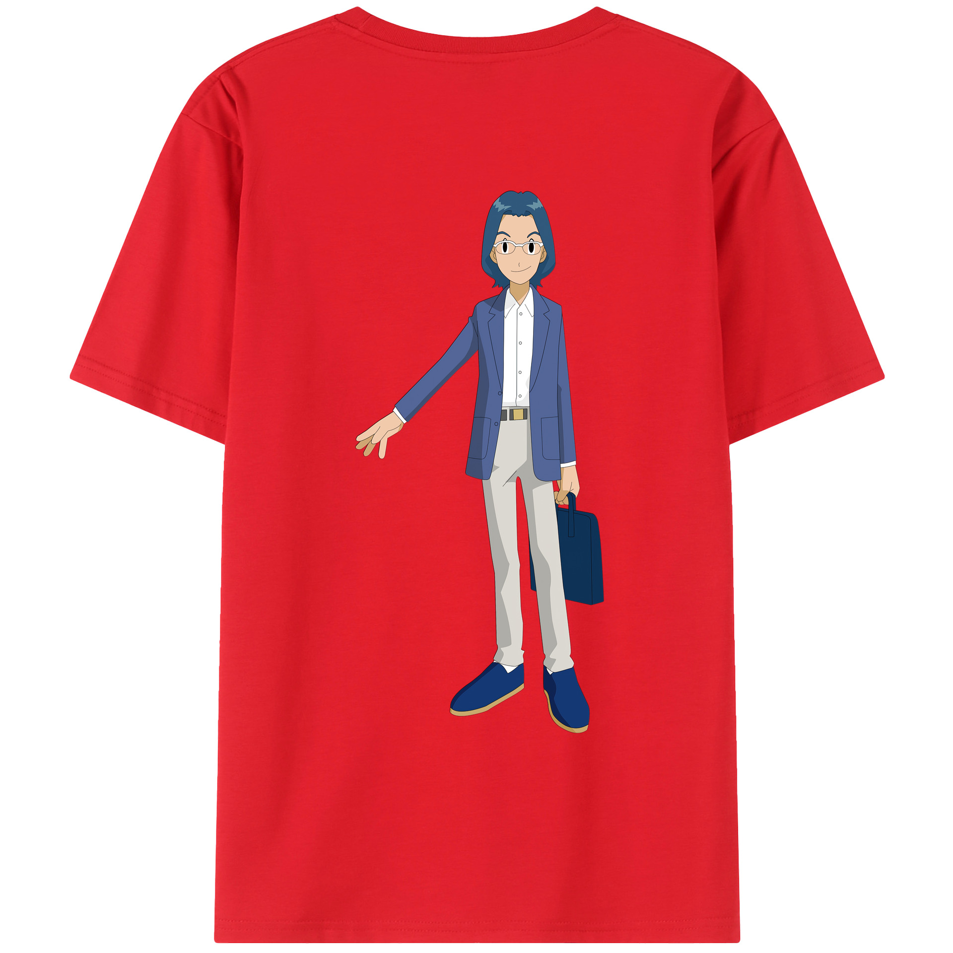 （画像用） Digimon デジタルモンスター/デジモン 綿100％ メンズ半袖Tシャツ（バックプリント） 通気性