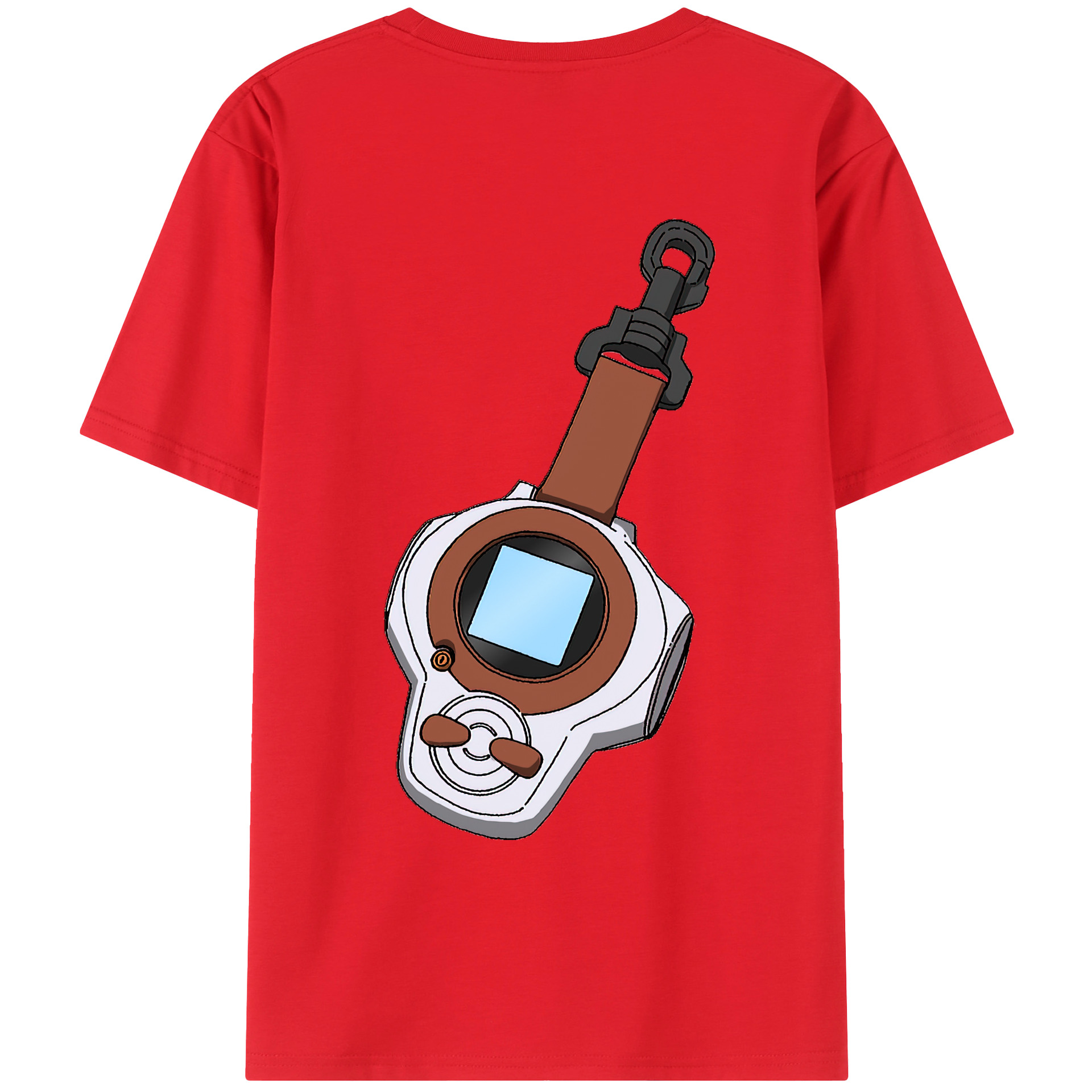 （画像用） Digimon デジタルモンスター/デジモン 綿100％ メンズ半袖Tシャツ（バックプリント） 通気性
