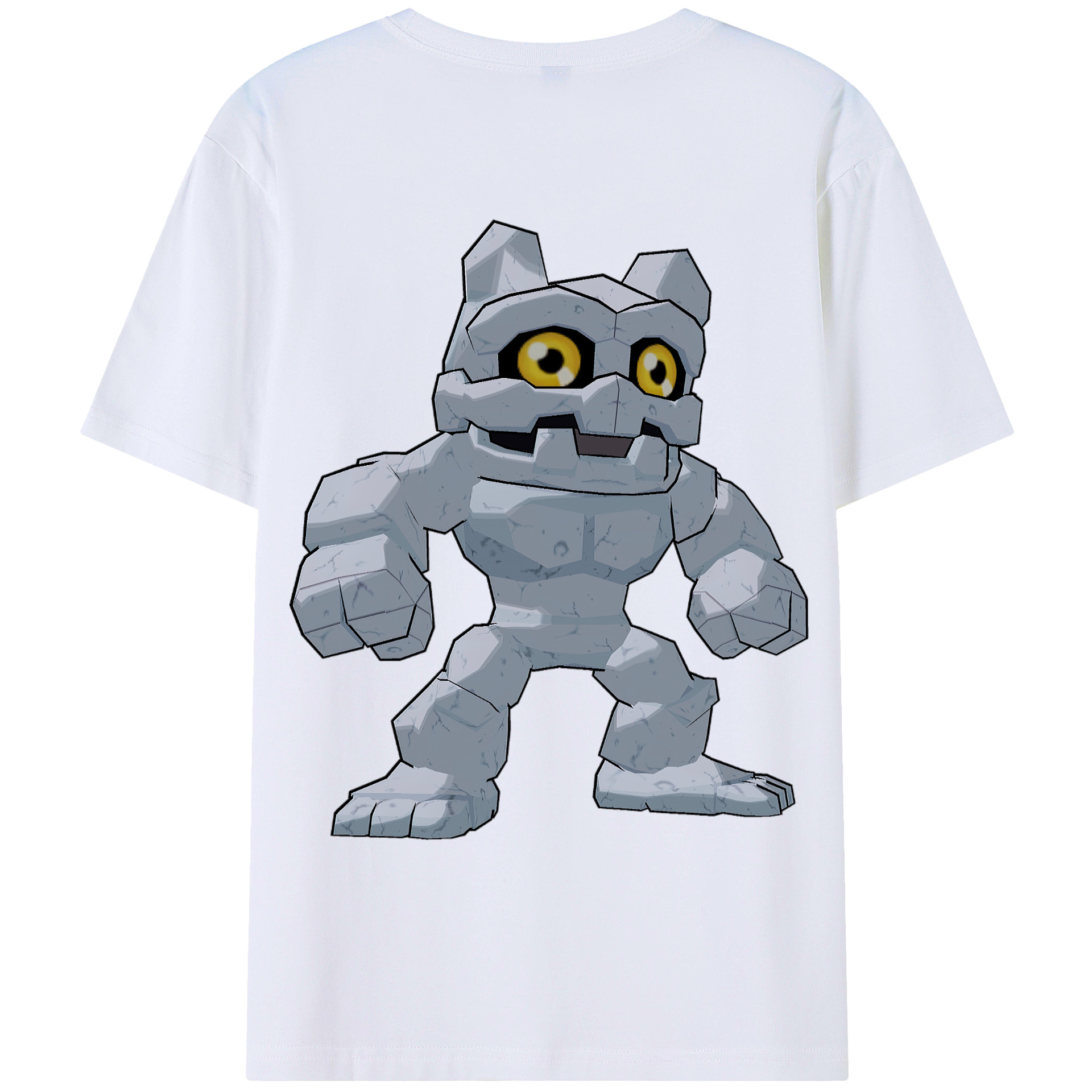 （画像用） Digimon デジタルモンスター/デジモン 綿100％ メンズ半袖Tシャツ（バックプリント） 通気性