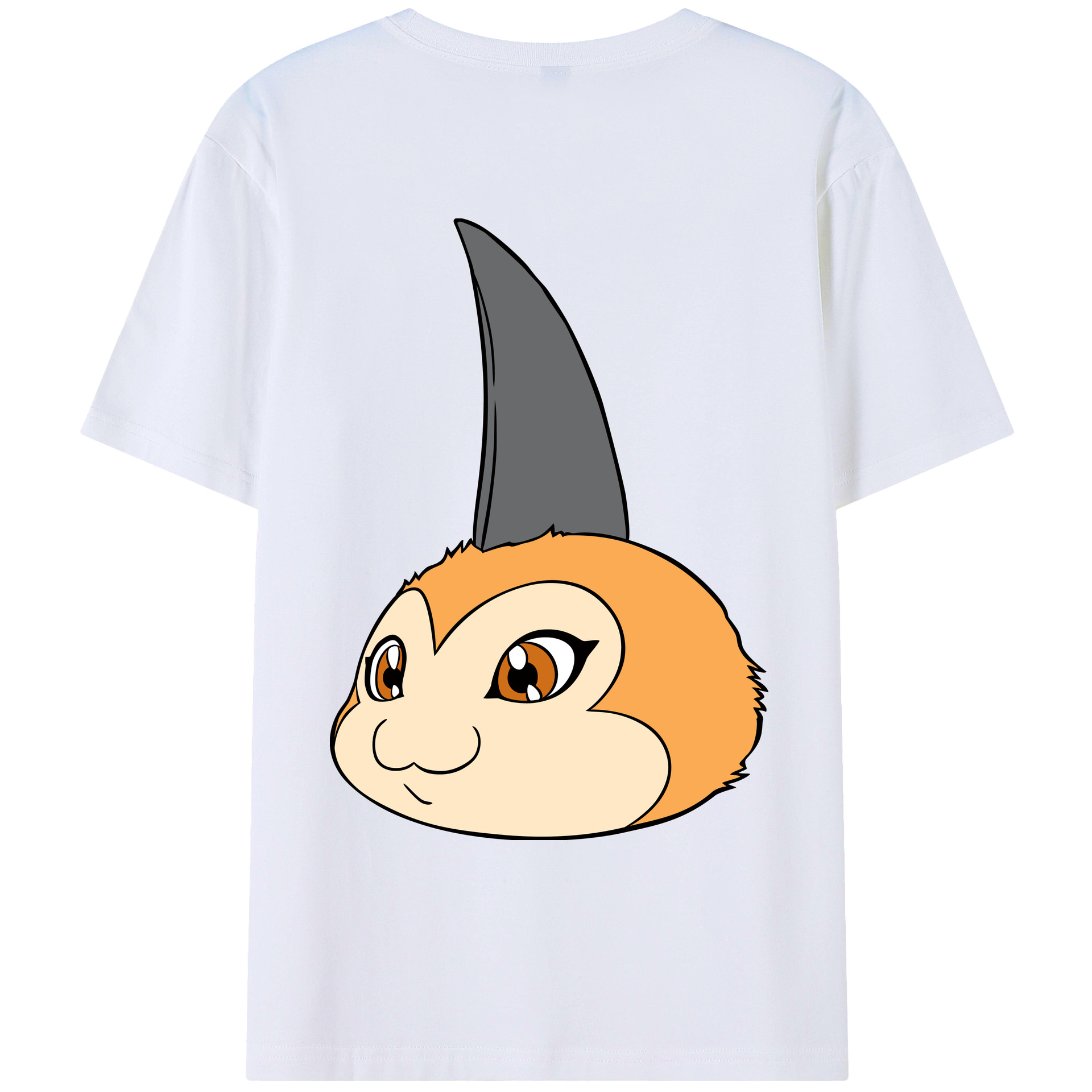 （画像用） Digimon デジタルモンスター/デジモン 綿100％ メンズ半袖Tシャツ（バックプリント） 通気性