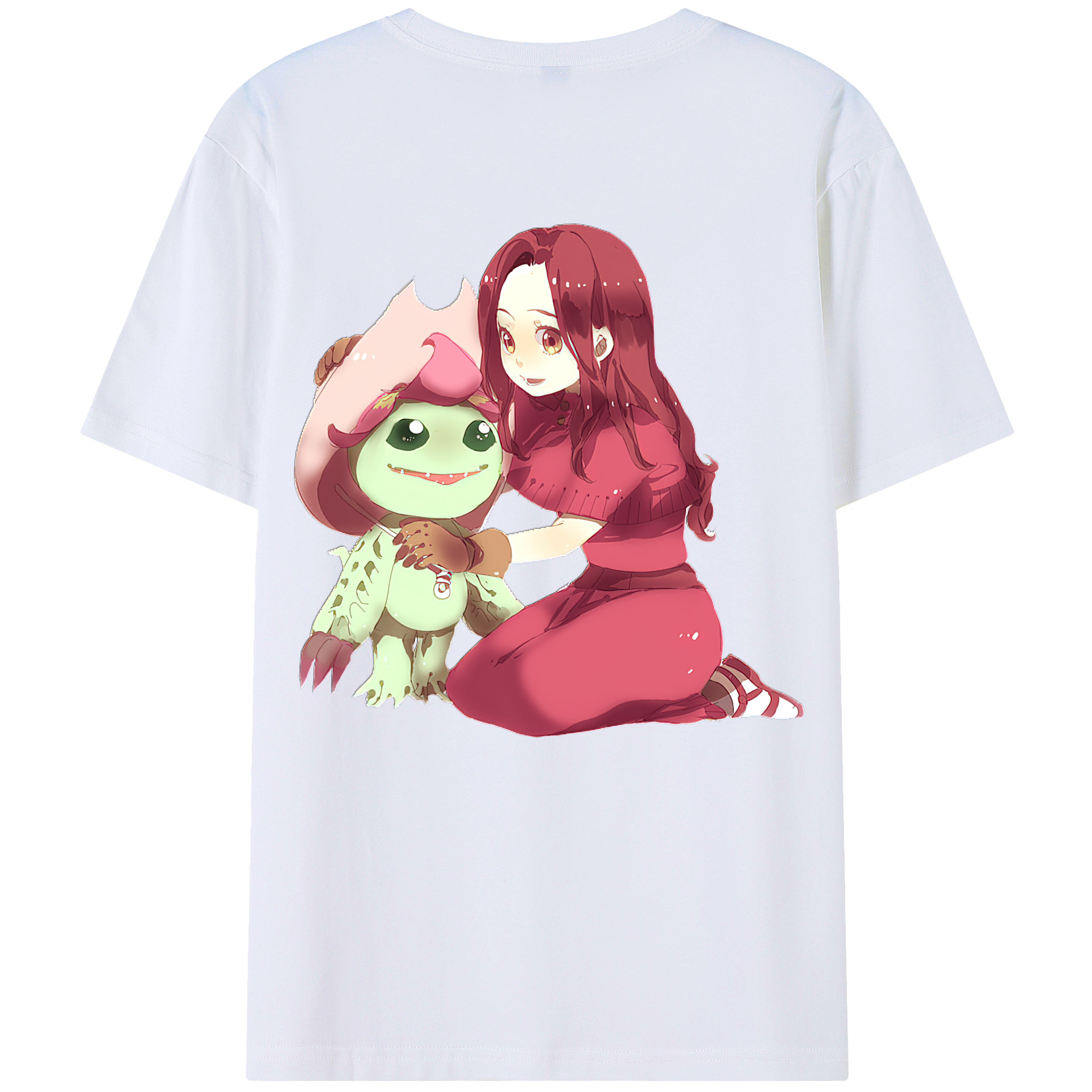 （画像用） Digimon デジタルモンスター/デジモン 綿100％ メンズ半袖Tシャツ（バックプリント） 通気性