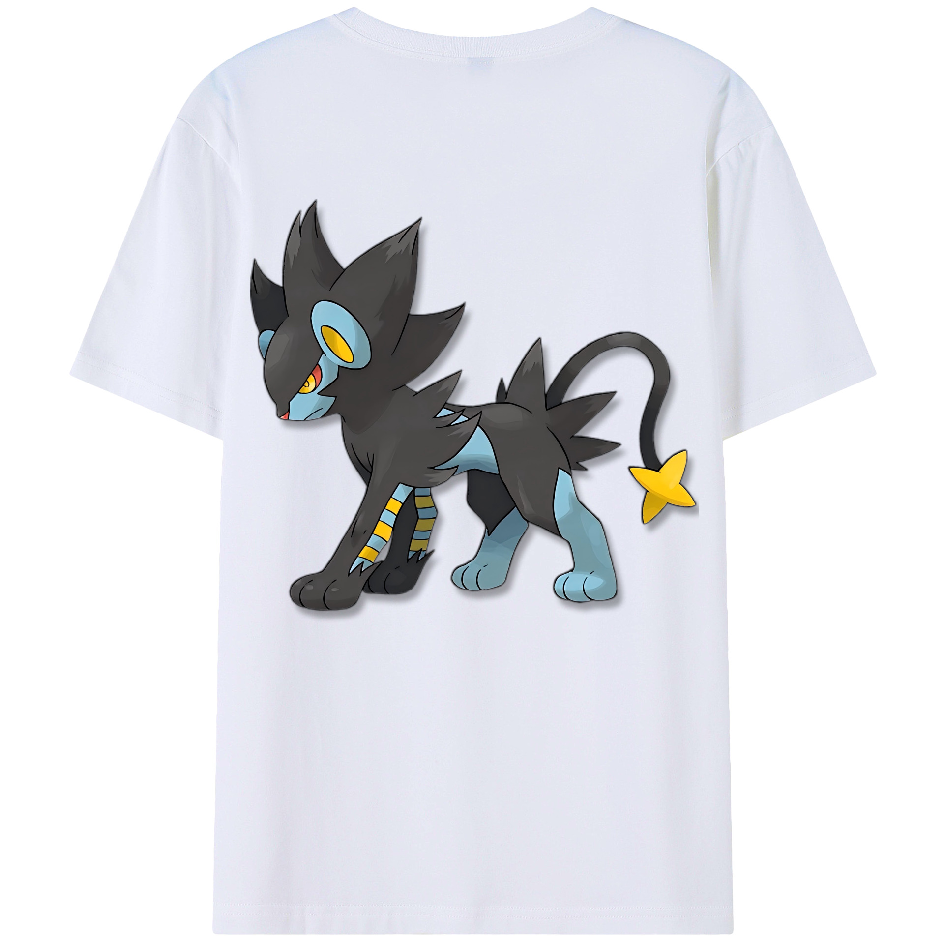 （画像用） Digimon デジタルモンスター/デジモン 綿100％ メンズ半袖Tシャツ（バックプリント） 通気性