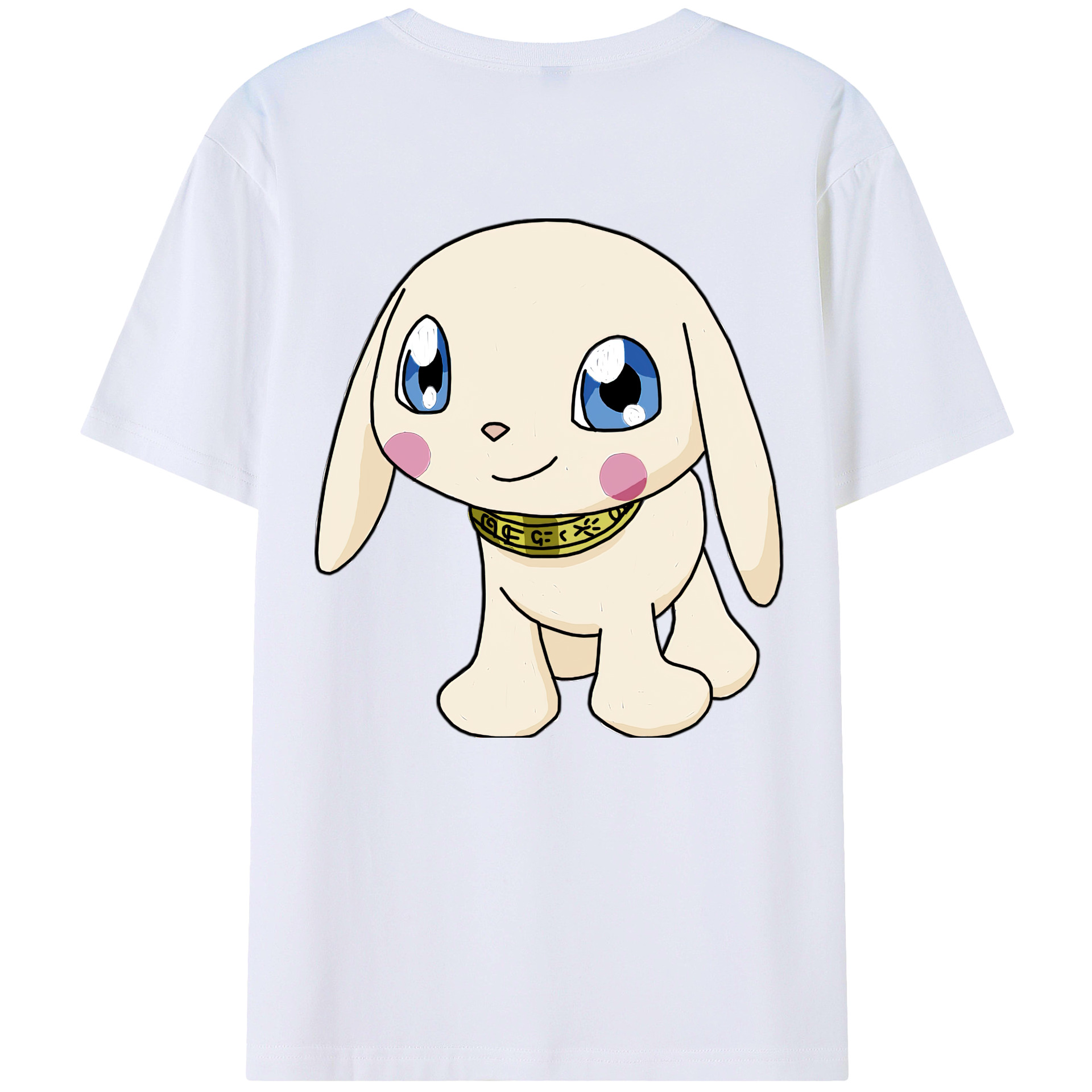 （画像用） Digimon デジタルモンスター/デジモン 綿100％ メンズ半袖Tシャツ（バックプリント） 通気性