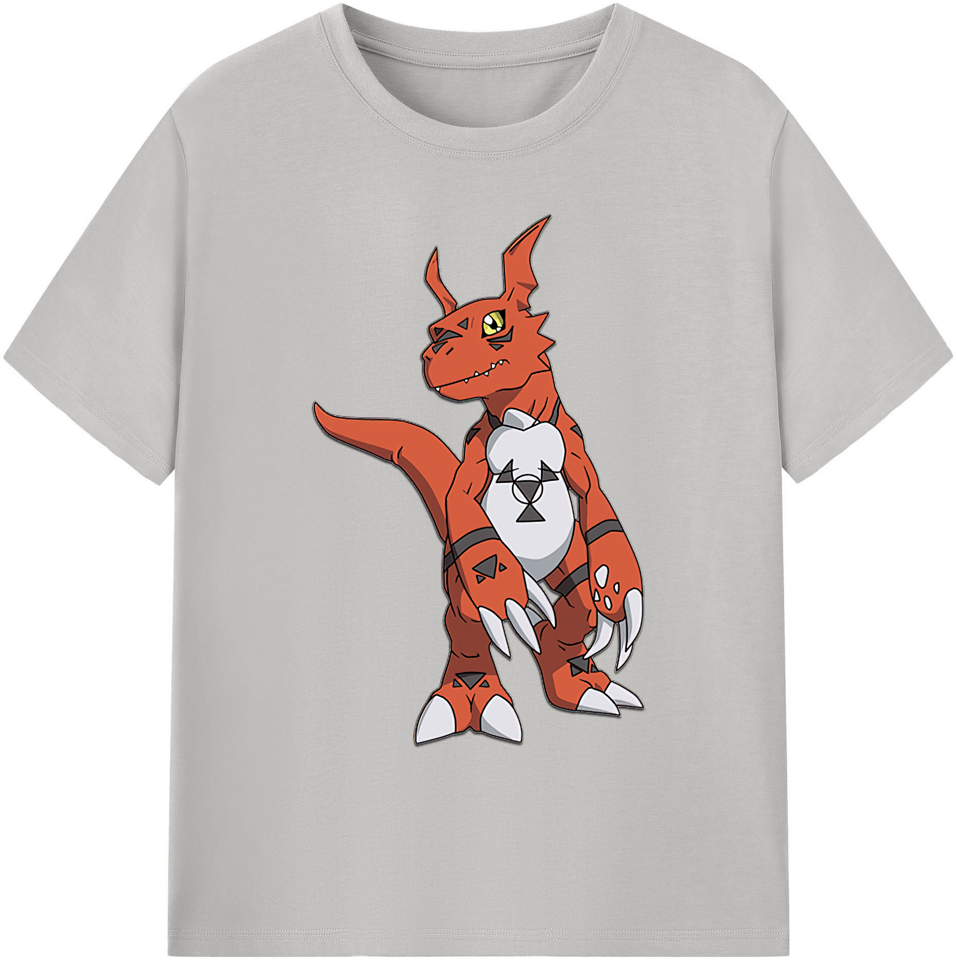 （画像用） Digimon デジタルモンスター/デジモン 綿100％ メンズ半袖Tシャツ｜肌触りやわらか＆通気性