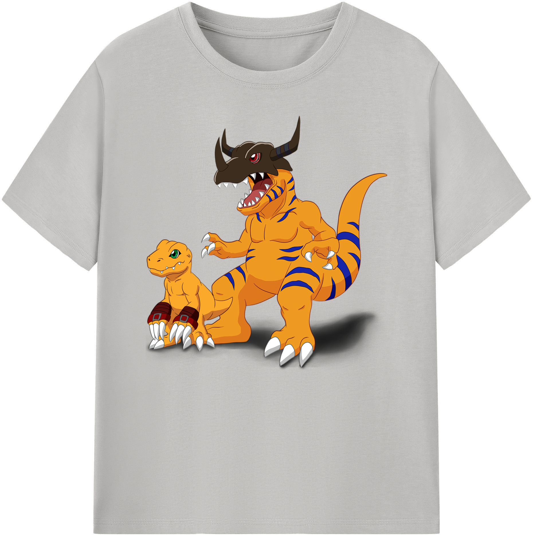 （画像用） Digimon デジタルモンスター/デジモン 綿100％ メンズ半袖Tシャツ｜肌触りやわらか＆通気性