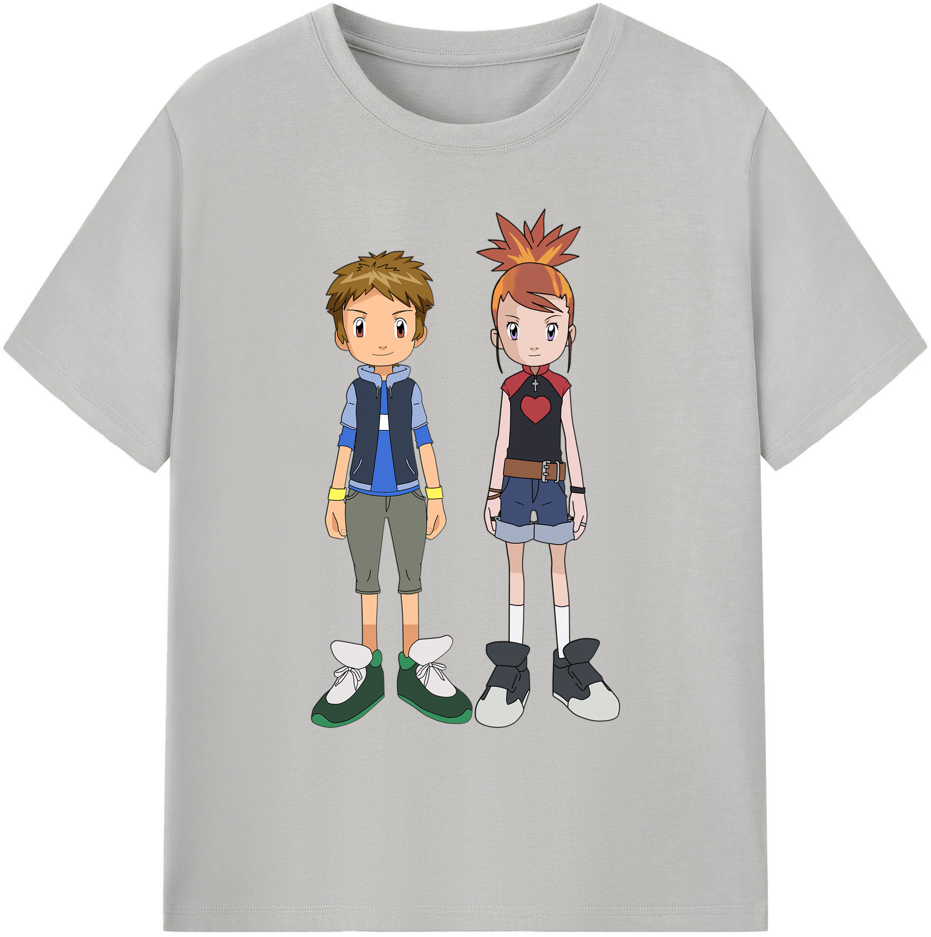 （画像用） Digimon デジタルモンスター/デジモン 綿100％ メンズ半袖Tシャツ｜肌触りやわらか＆通気性