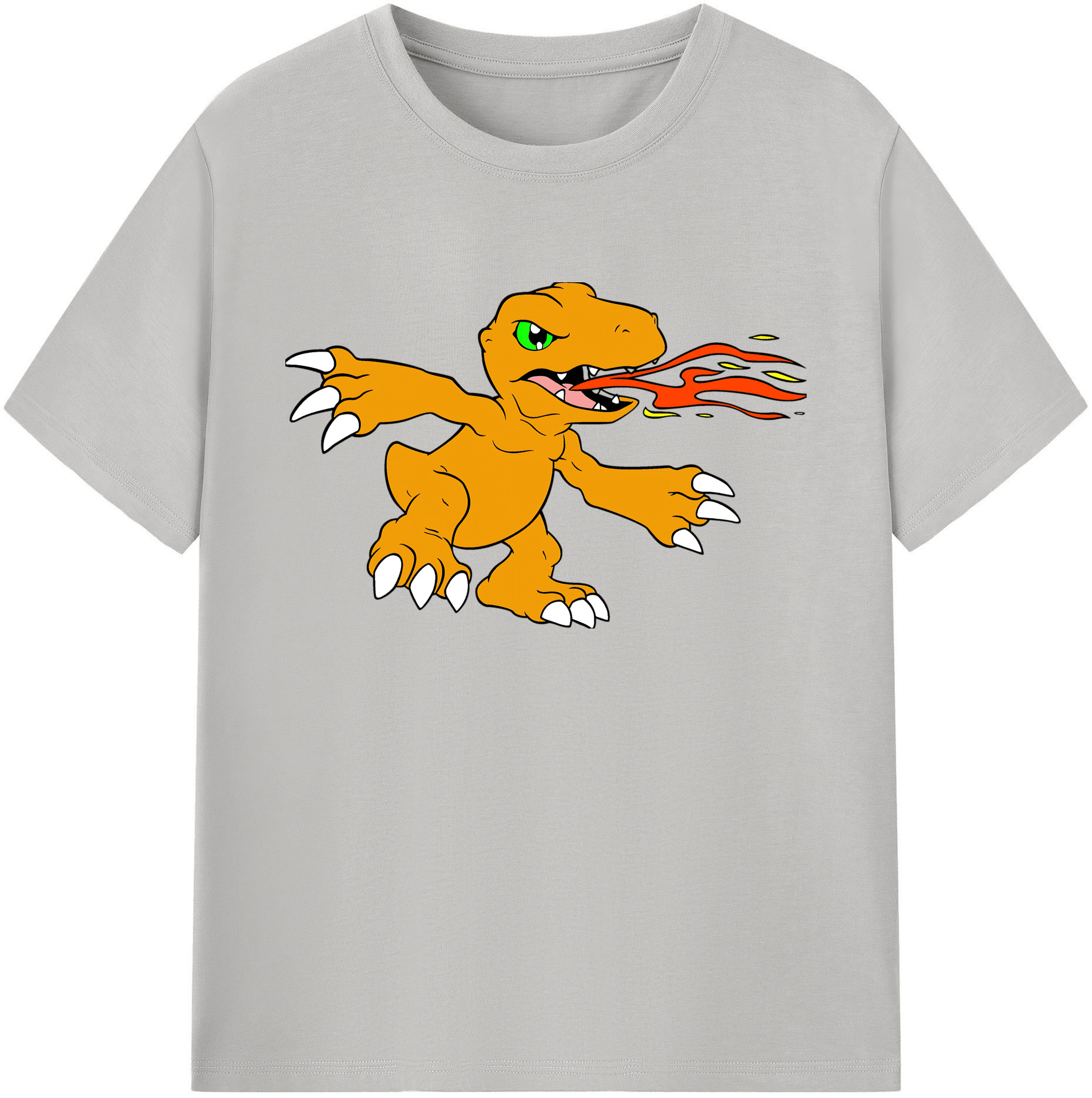 （画像用） Digimon デジタルモンスター/デジモン 綿100％ メンズ半袖Tシャツ｜肌触りやわらか＆通気性
