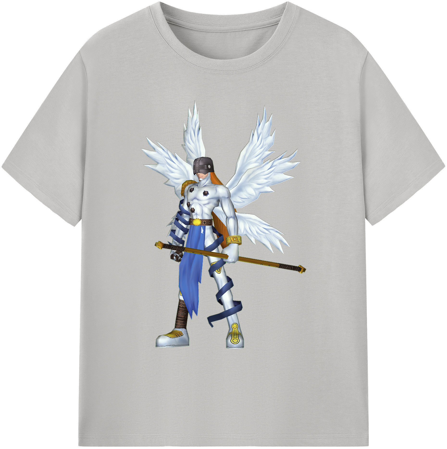 （画像用） Digimon デジタルモンスター/デジモン 綿100％ メンズ半袖Tシャツ｜肌触りやわらか＆通気性