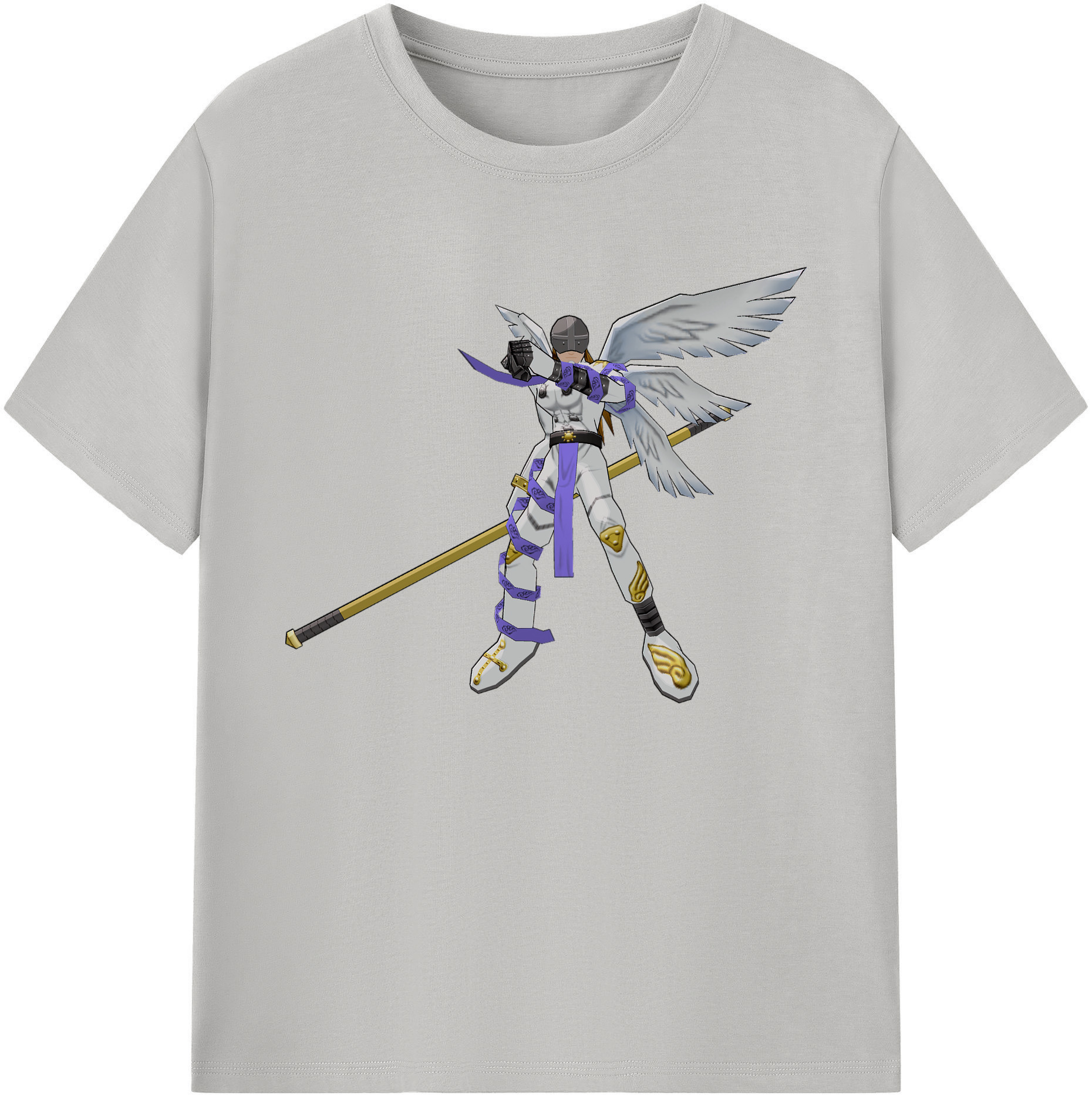 （画像用） Digimon デジタルモンスター/デジモン 綿100％ メンズ半袖Tシャツ｜肌触りやわらか＆通気性
