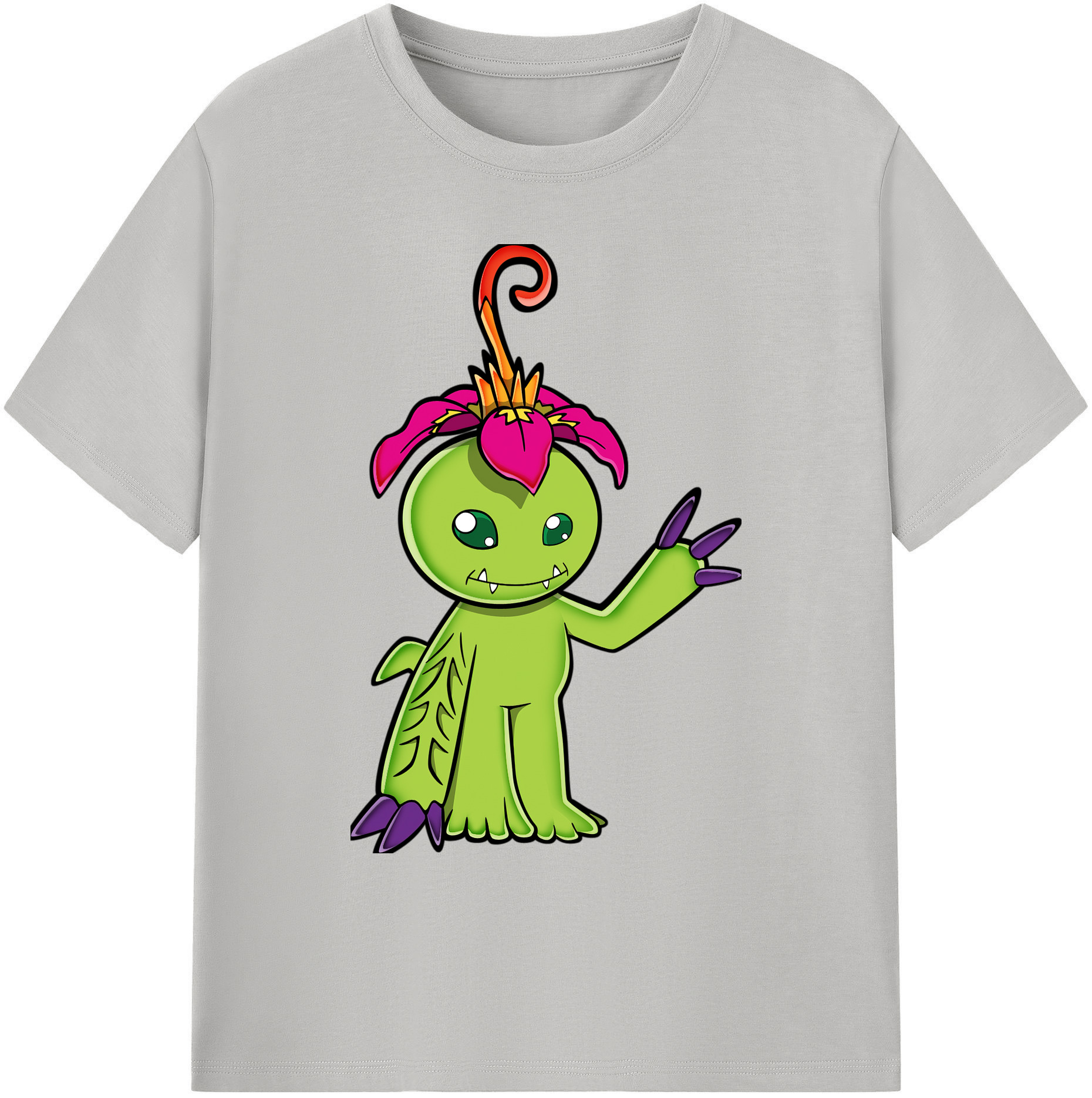 （画像用） Digimon デジタルモンスター/デジモン 綿100％ メンズ半袖Tシャツ｜肌触りやわらか＆通気性