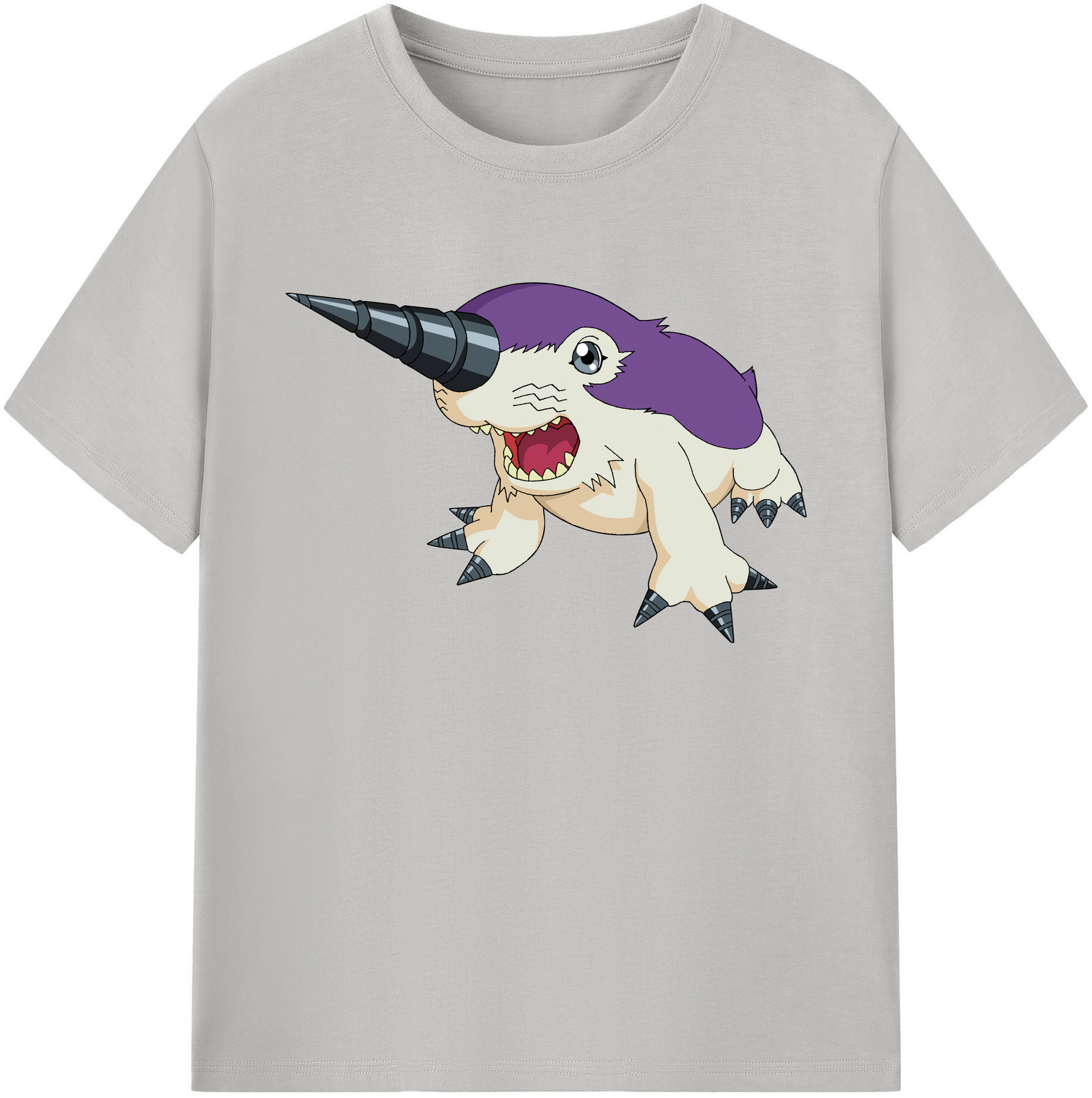 （画像用） Digimon デジタルモンスター/デジモン 綿100％ メンズ半袖Tシャツ｜肌触りやわらか＆通気性