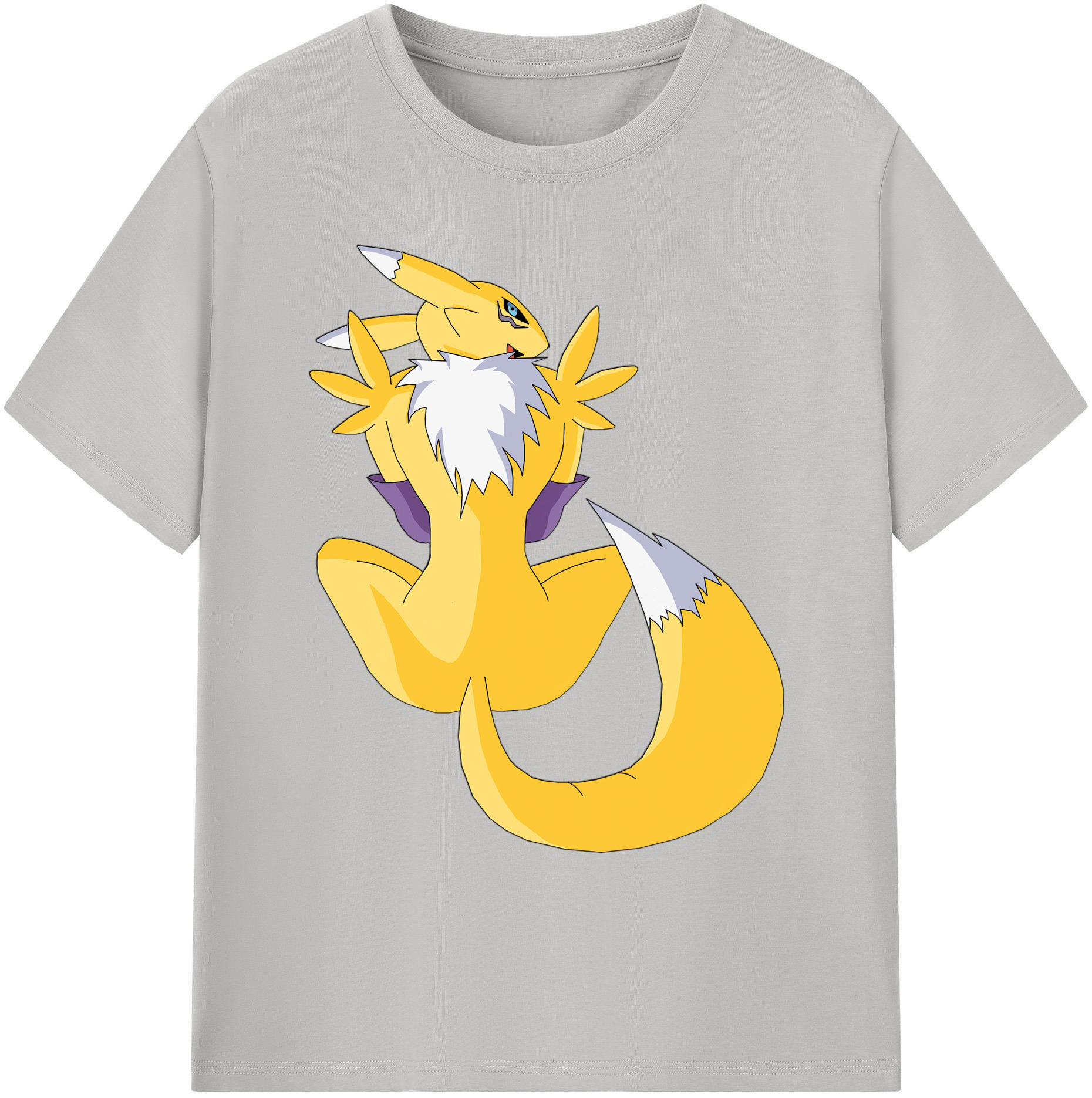 （画像用） Digimon デジタルモンスター/デジモン 綿100％ メンズ半袖Tシャツ｜肌触りやわらか＆通気性