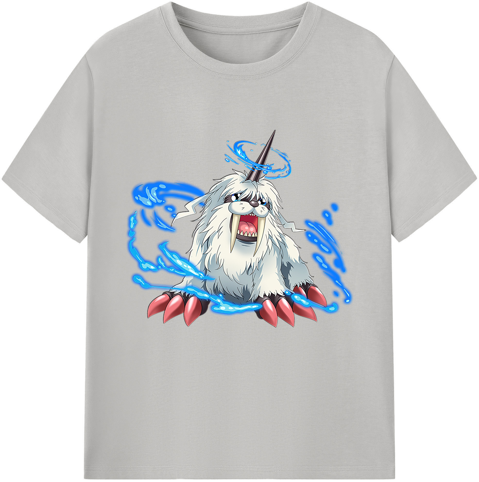 （画像用） Digimon デジタルモンスター/デジモン 綿100％ メンズ半袖Tシャツ｜肌触りやわらか＆通気性