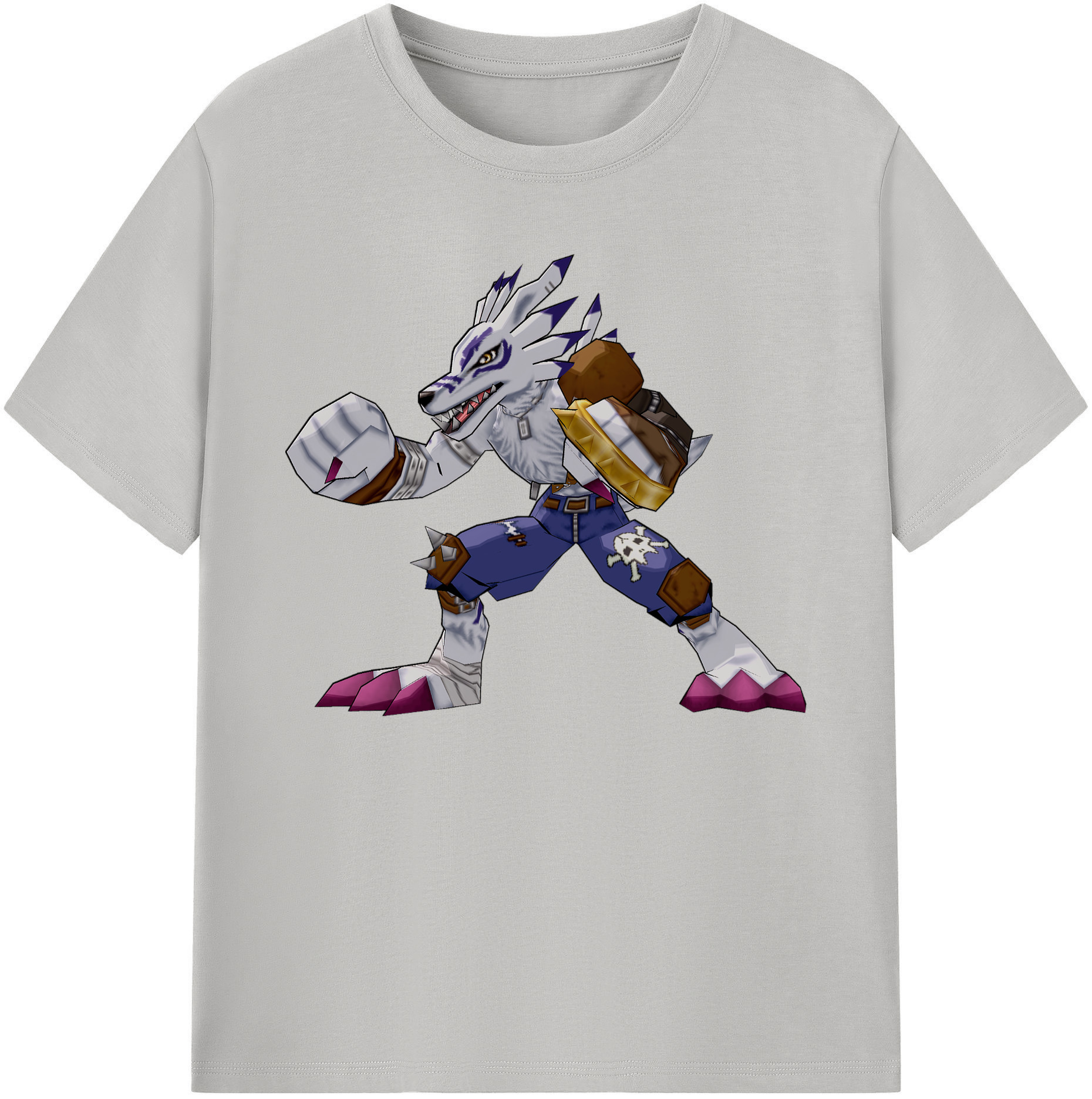 （画像用） Digimon デジタルモンスター/デジモン 綿100％ メンズ半袖Tシャツ｜肌触りやわらか＆通気性