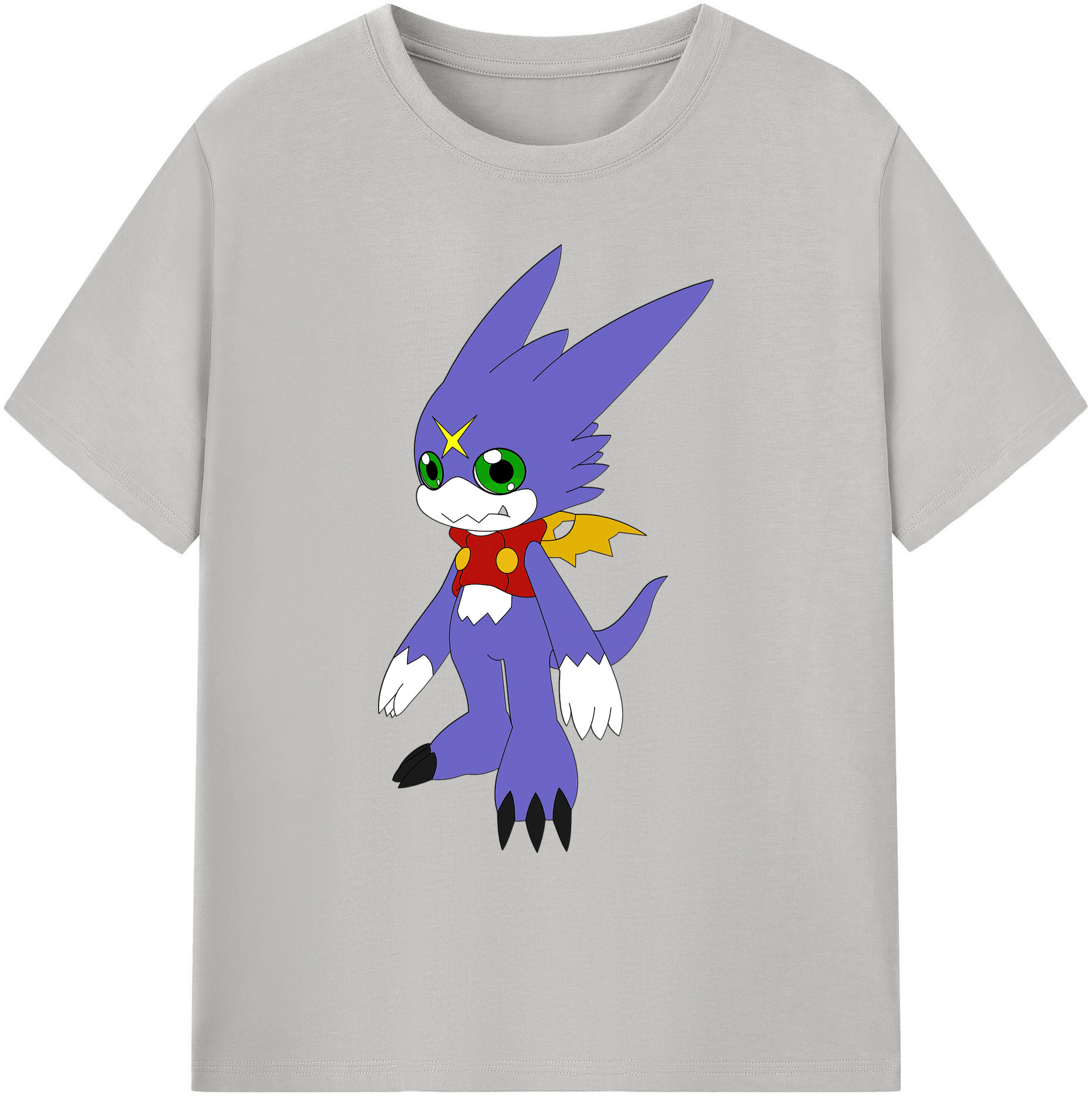 （画像用） Digimon デジタルモンスター/デジモン 綿100％ メンズ半袖Tシャツ｜肌触りやわらか＆通気性