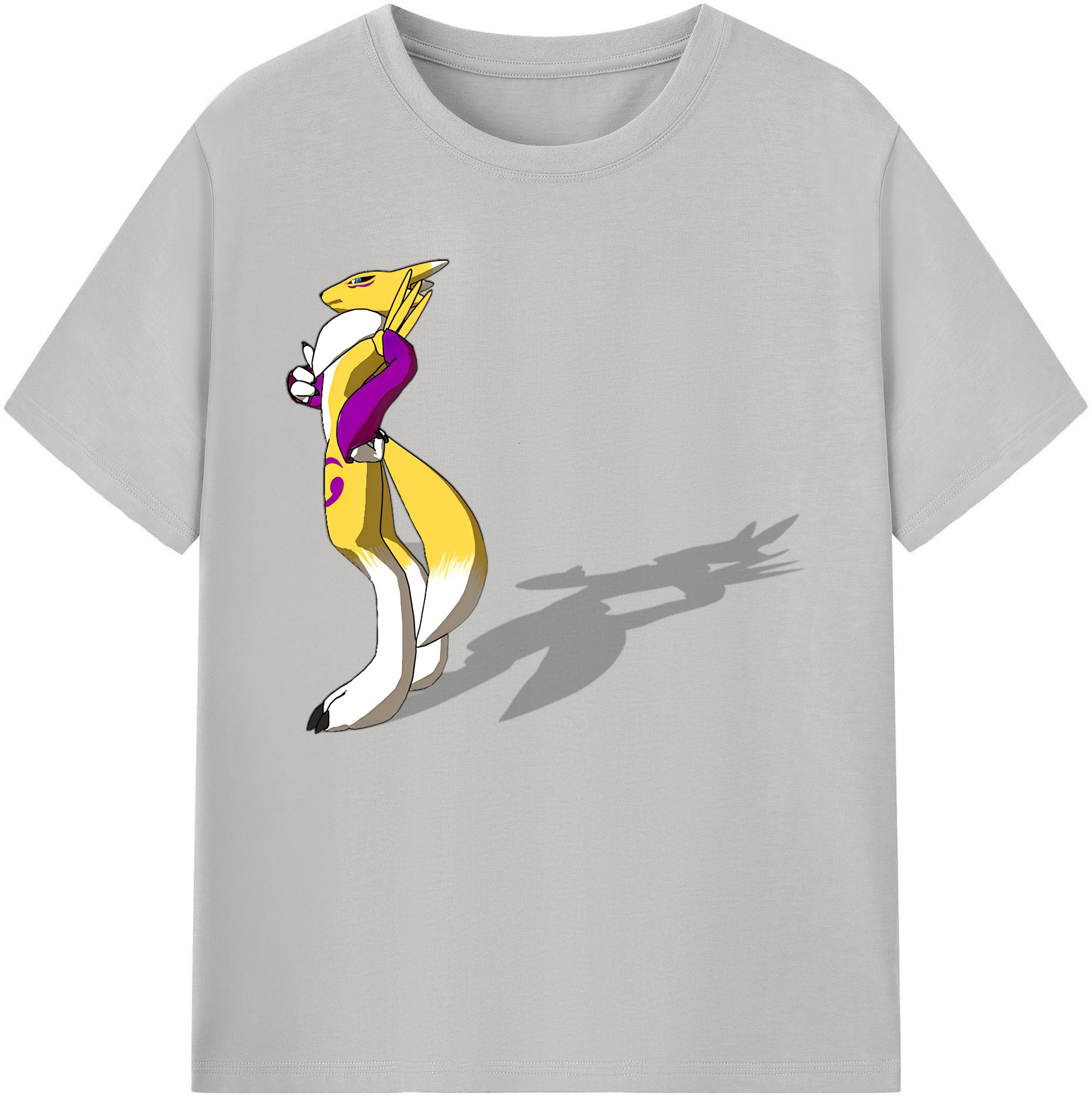 （画像用） Digimon デジタルモンスター/デジモン 綿100％ メンズ半袖Tシャツ｜肌触りやわらか＆通気性
