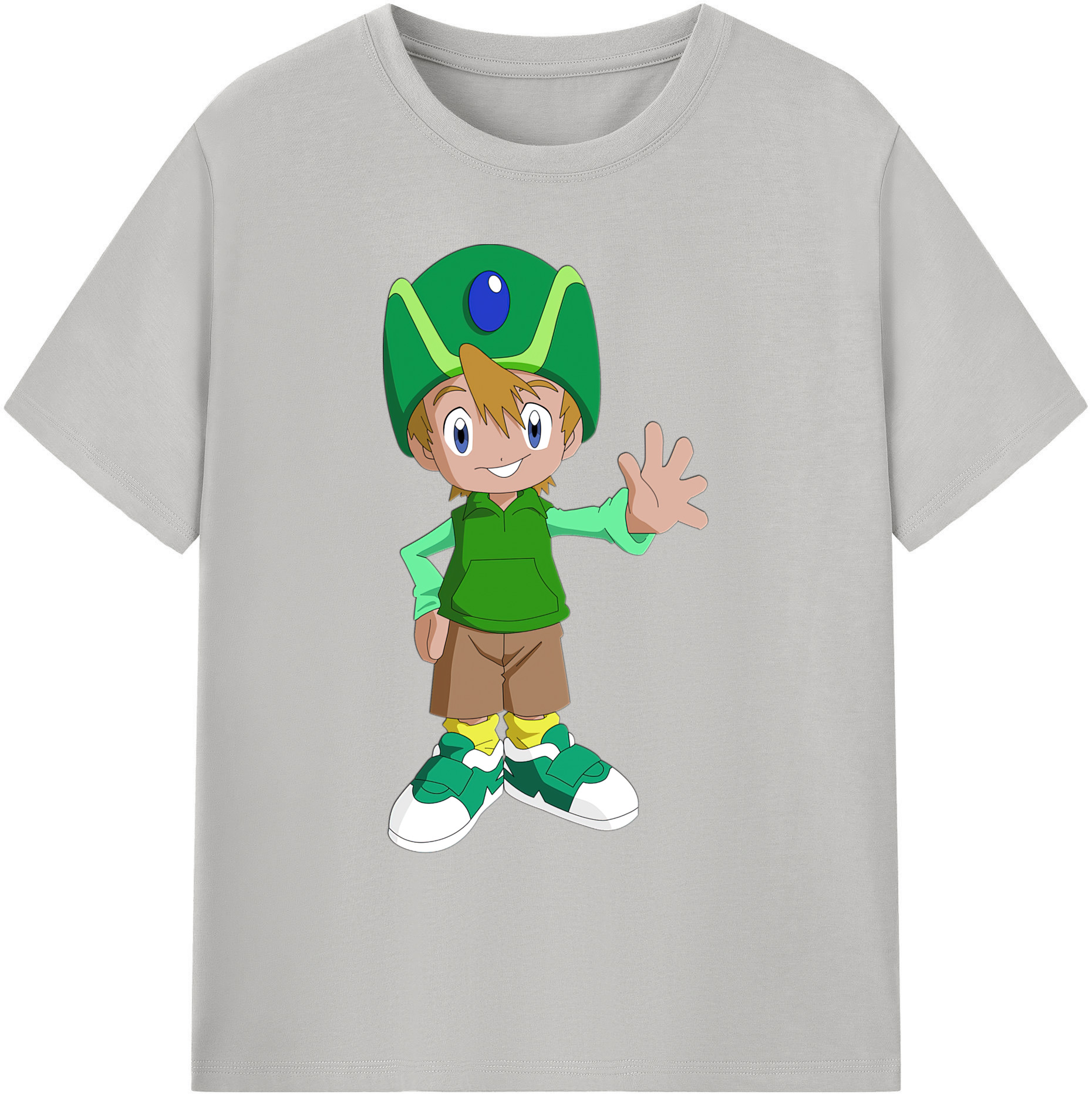 （画像用） Digimon デジタルモンスター/デジモン 綿100％ メンズ半袖Tシャツ｜肌触りやわらか＆通気性