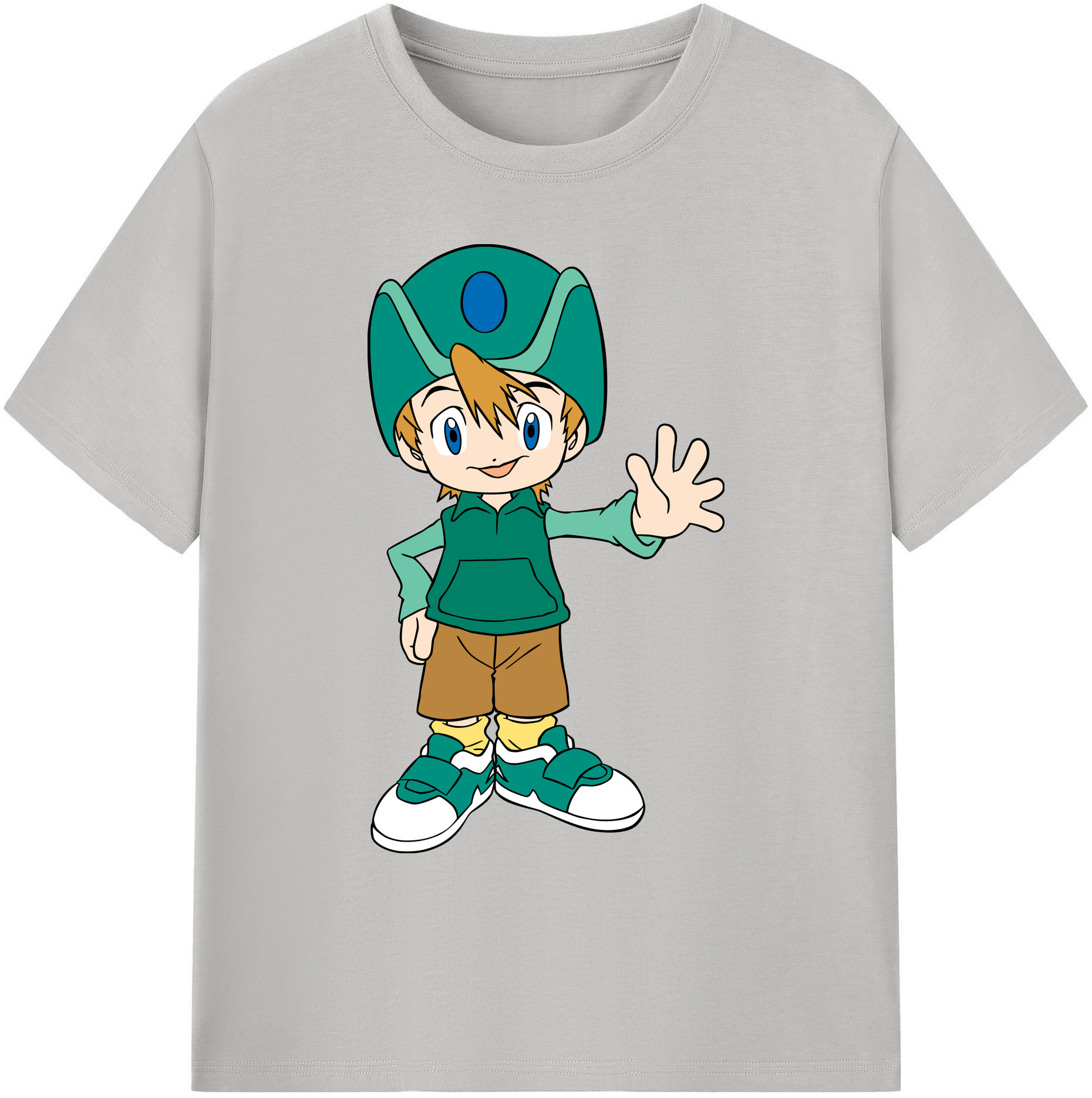 （画像用） Digimon デジタルモンスター/デジモン 綿100％ メンズ半袖Tシャツ｜肌触りやわらか＆通気性