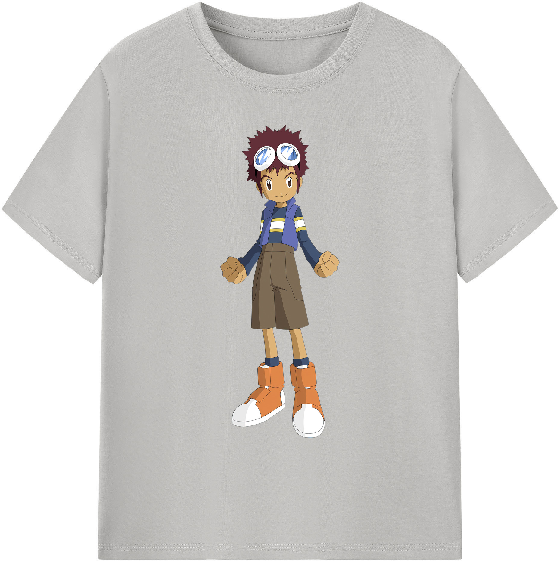 （画像用） Digimon デジタルモンスター/デジモン 綿100％ メンズ半袖Tシャツ｜肌触りやわらか＆通気性