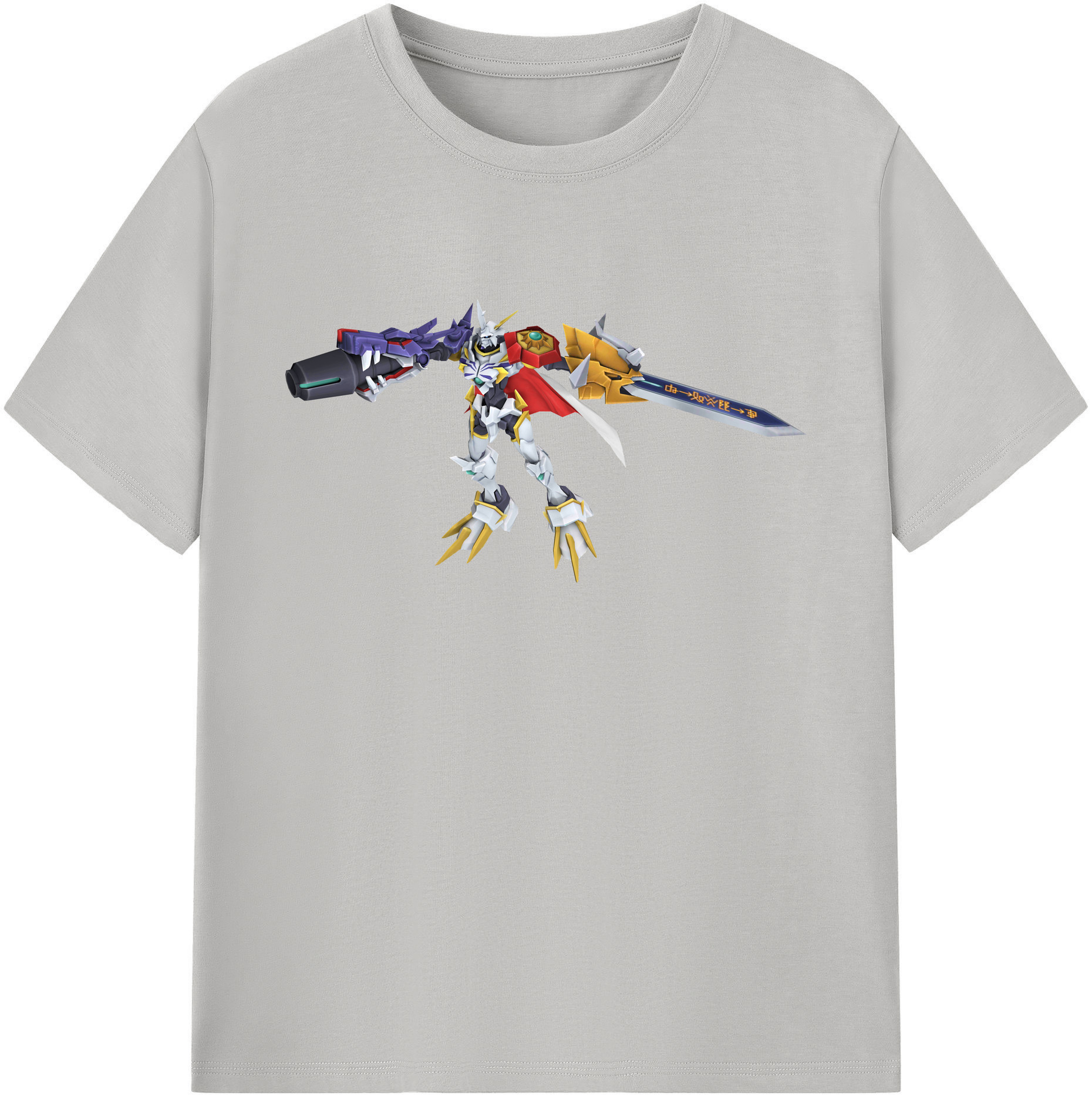 （画像用） Digimon デジタルモンスター/デジモン 綿100％ メンズ半袖Tシャツ｜肌触りやわらか＆通気性