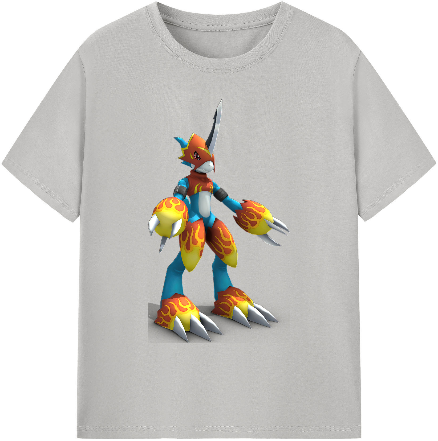 （画像用） Digimon デジタルモンスター/デジモン 綿100％ メンズ半袖Tシャツ｜肌触りやわらか＆通気性