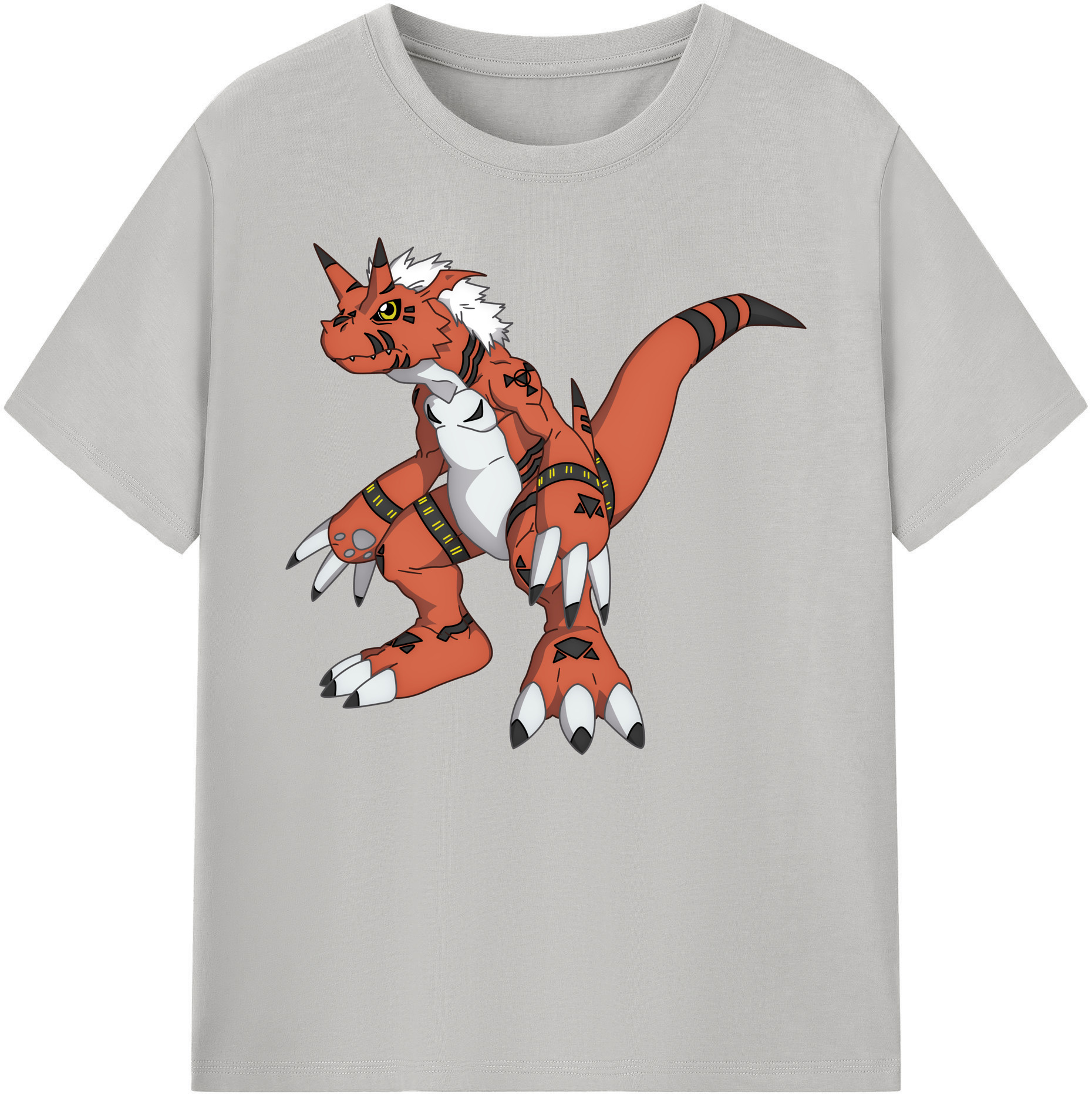 （画像用） Digimon デジタルモンスター/デジモン 綿100％ メンズ半袖Tシャツ｜肌触りやわらか＆通気性