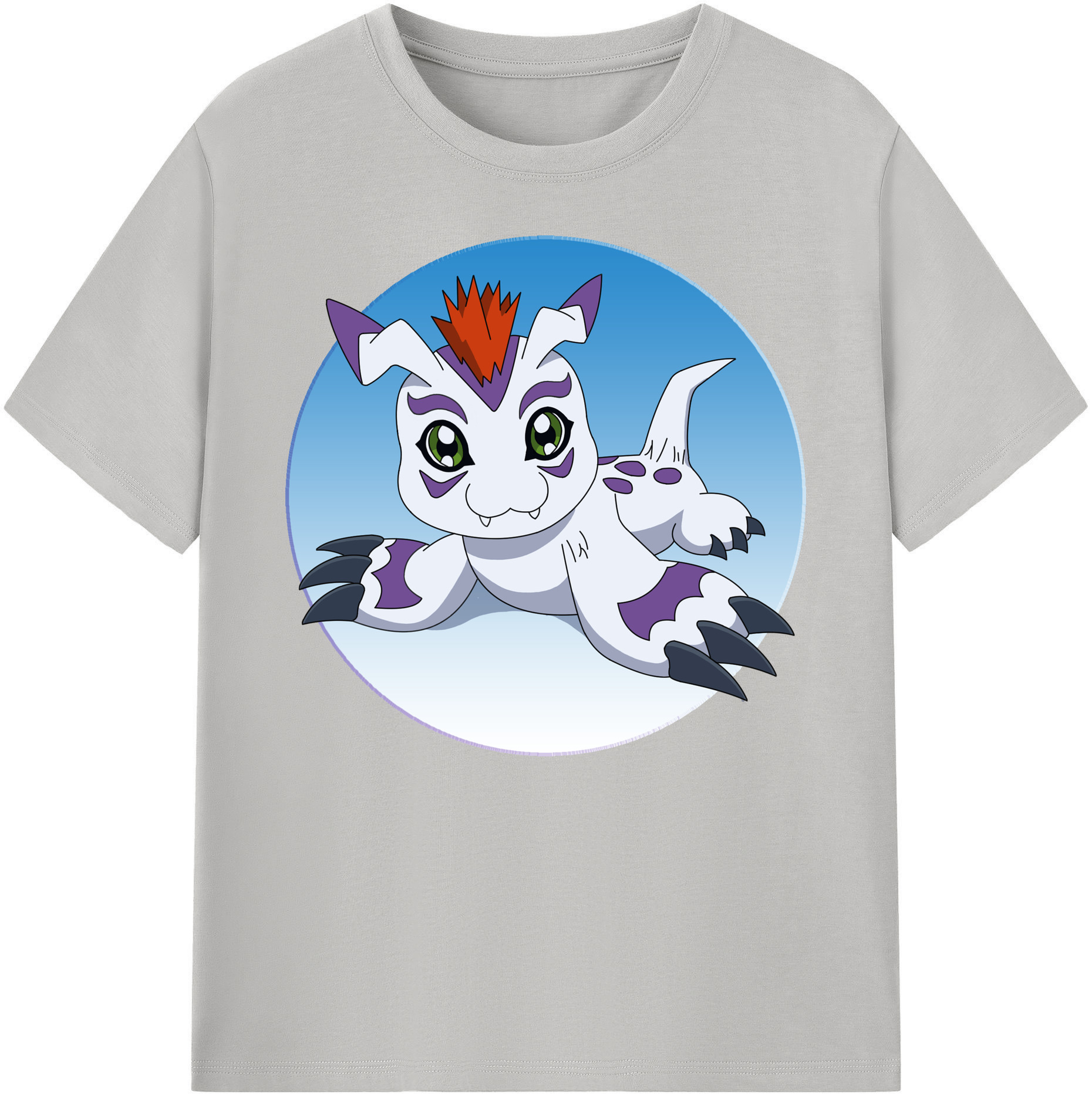 （画像用） Digimon デジタルモンスター/デジモン 綿100％ メンズ半袖Tシャツ｜肌触りやわらか＆通気性