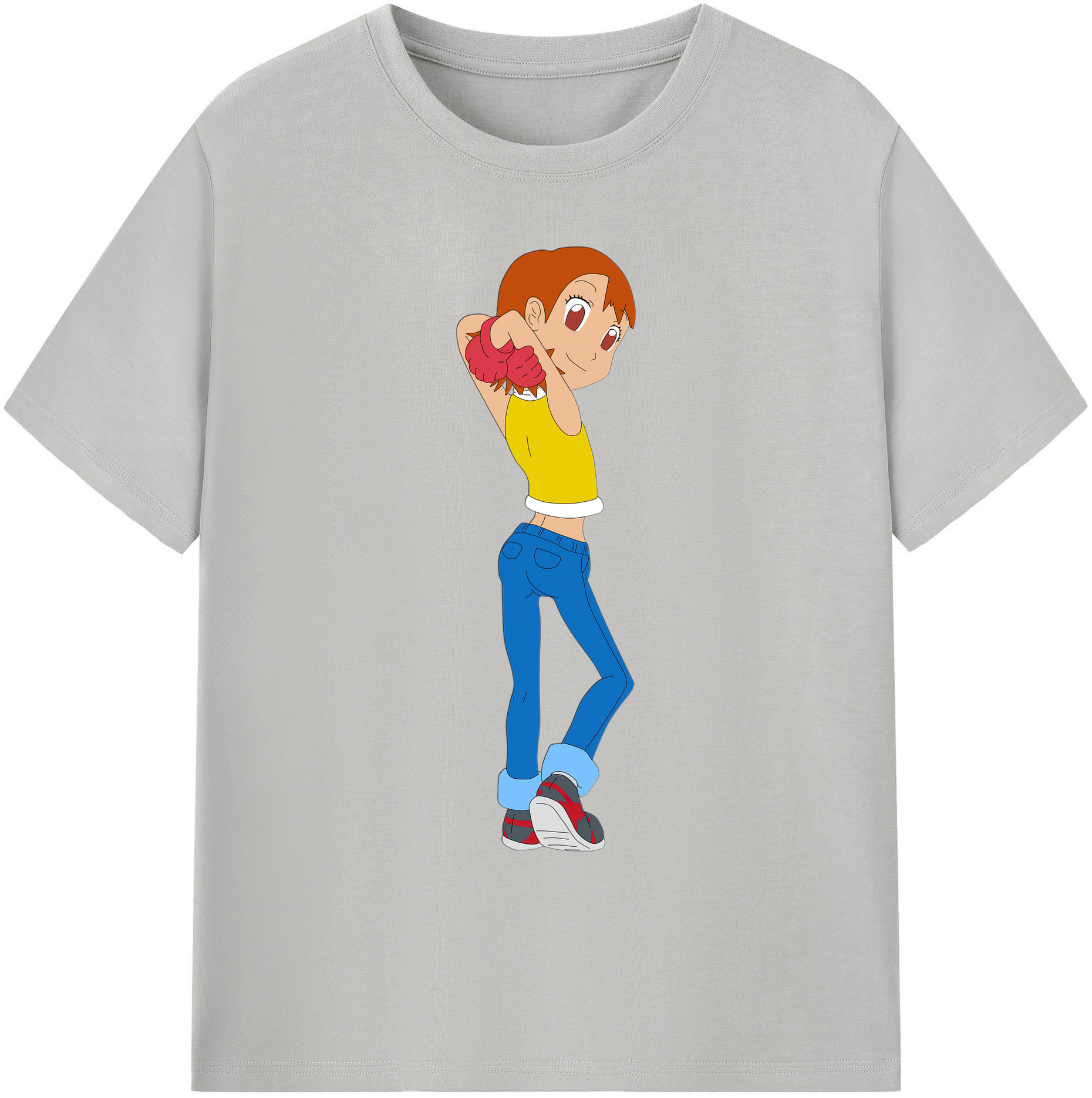 （画像用） Digimon デジタルモンスター/デジモン 綿100％ メンズ半袖Tシャツ｜肌触りやわらか＆通気性