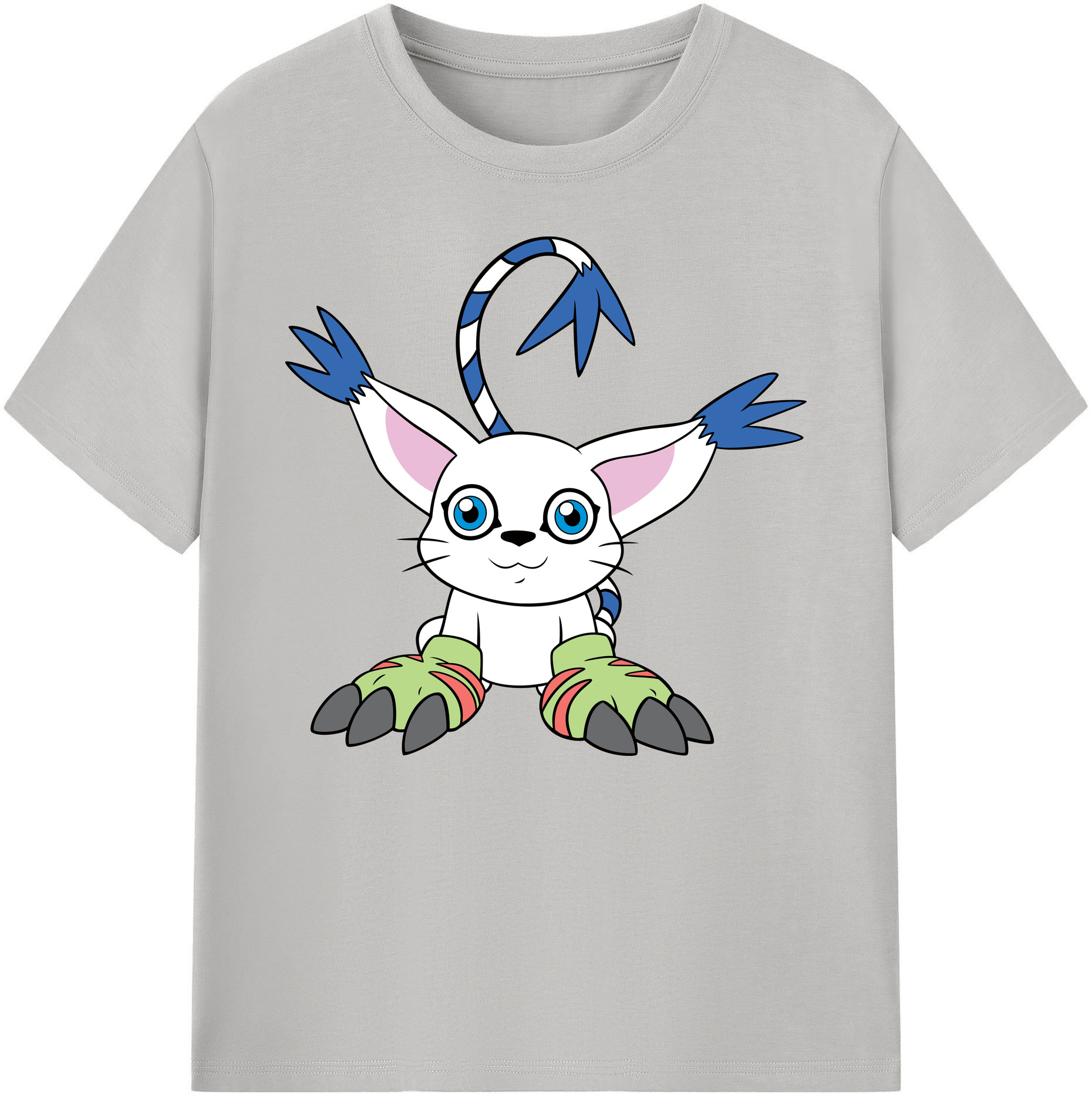 （画像用） Digimon デジタルモンスター/デジモン 綿100％ メンズ半袖Tシャツ｜肌触りやわらか＆通気性