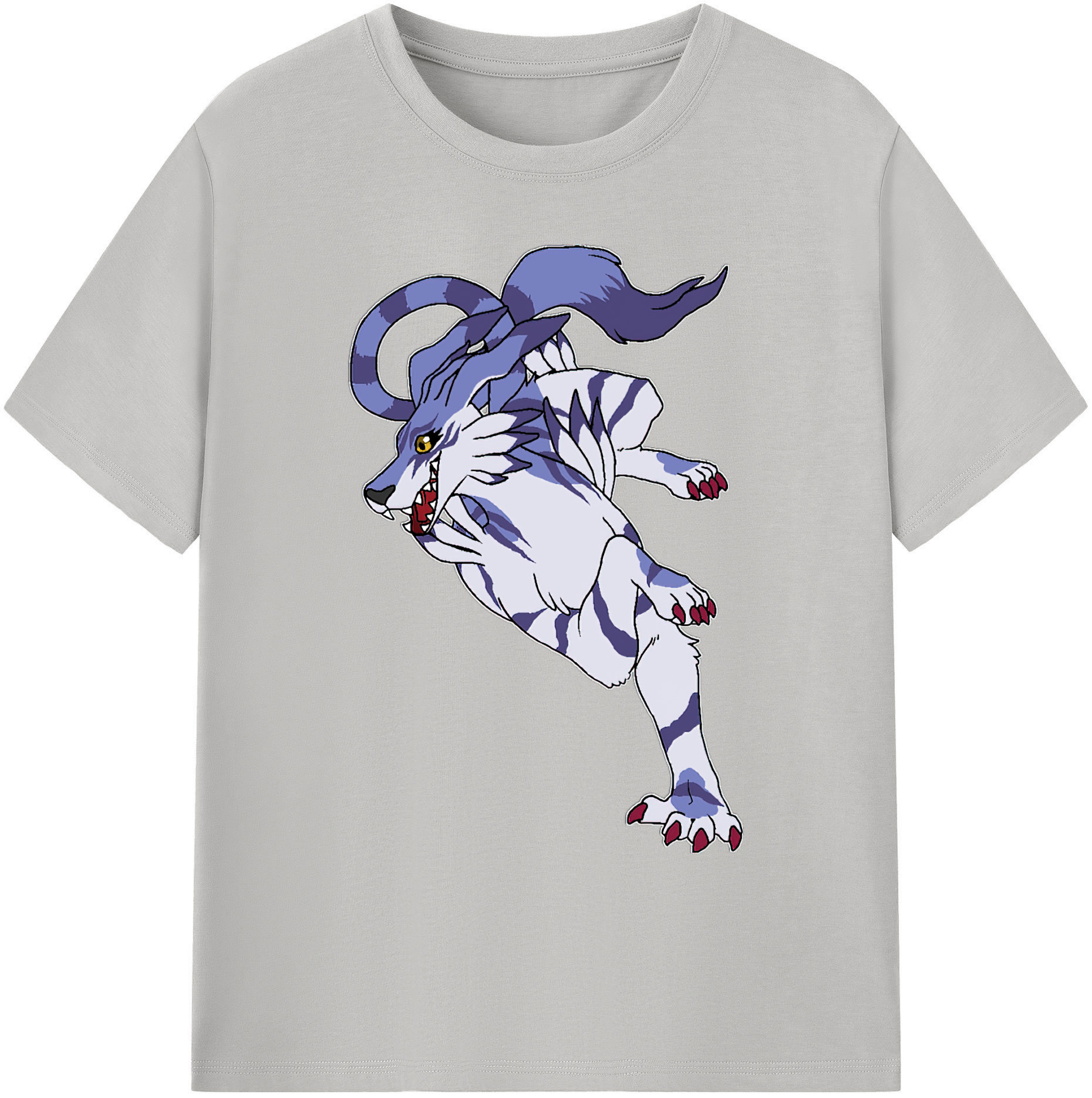 （画像用） Digimon デジタルモンスター/デジモン 綿100％ メンズ半袖Tシャツ｜肌触りやわらか＆通気性