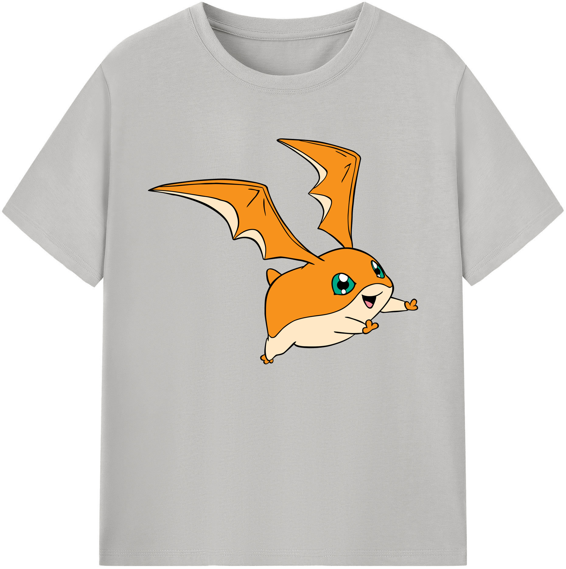 （画像用） Digimon デジタルモンスター/デジモン 綿100％ メンズ半袖Tシャツ｜肌触りやわらか＆通気性