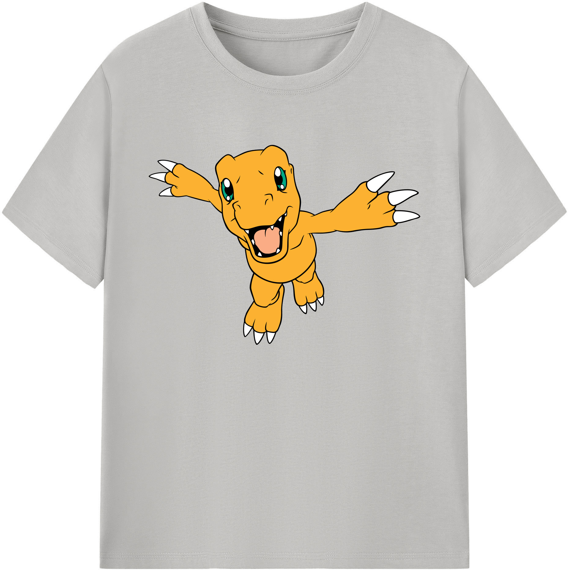 （画像用） Digimon デジタルモンスター/デジモン 綿100％ メンズ半袖Tシャツ｜肌触りやわらか＆通気性