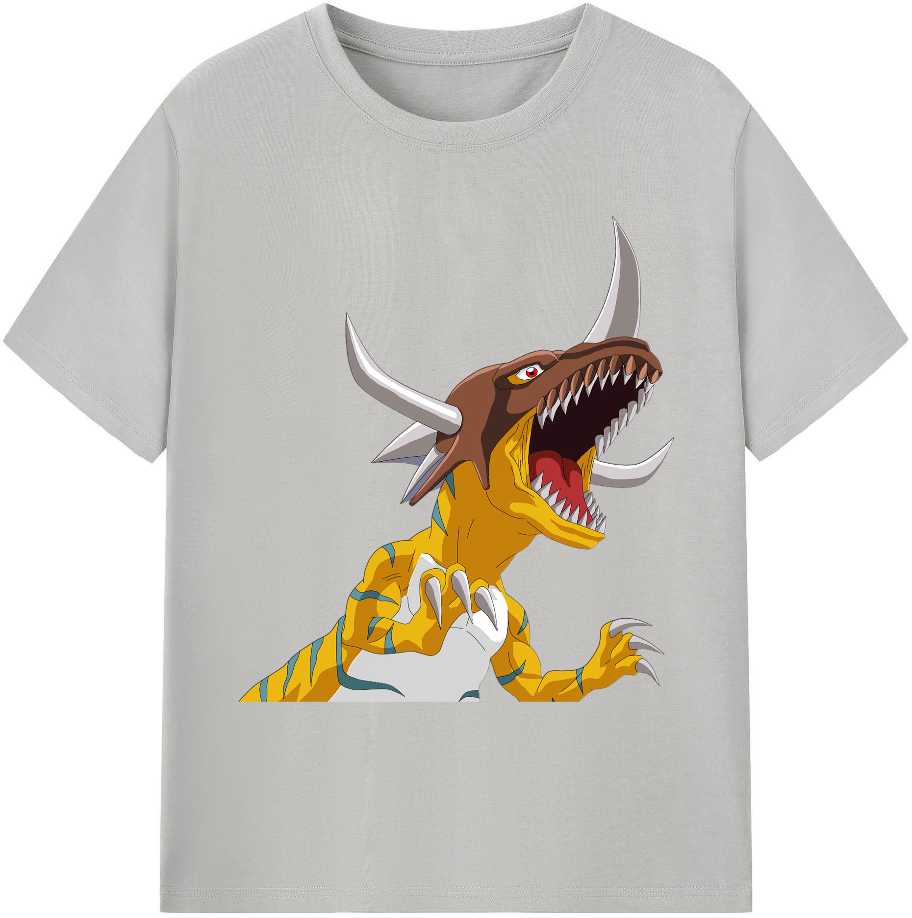（画像用） Digimon デジタルモンスター/デジモン 綿100％ メンズ半袖Tシャツ｜肌触りやわらか＆通気性