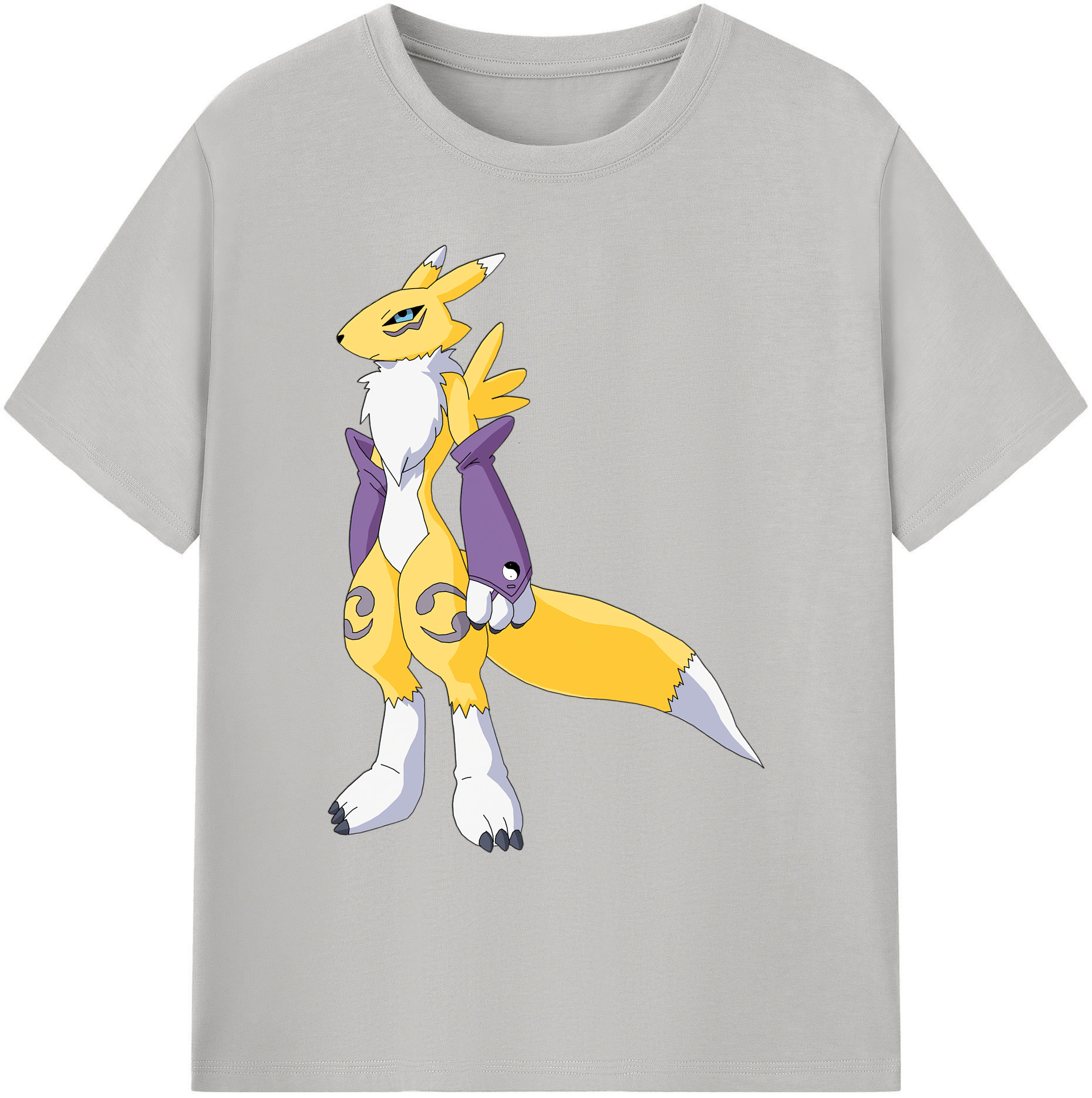 （画像用） Digimon デジタルモンスター/デジモン 綿100％ メンズ半袖Tシャツ｜肌触りやわらか＆通気性