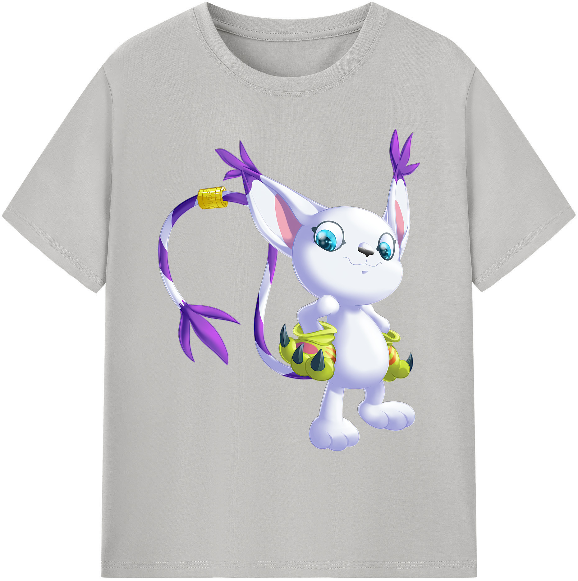 （画像用） Digimon デジタルモンスター/デジモン 綿100％ メンズ半袖Tシャツ｜肌触りやわらか＆通気性