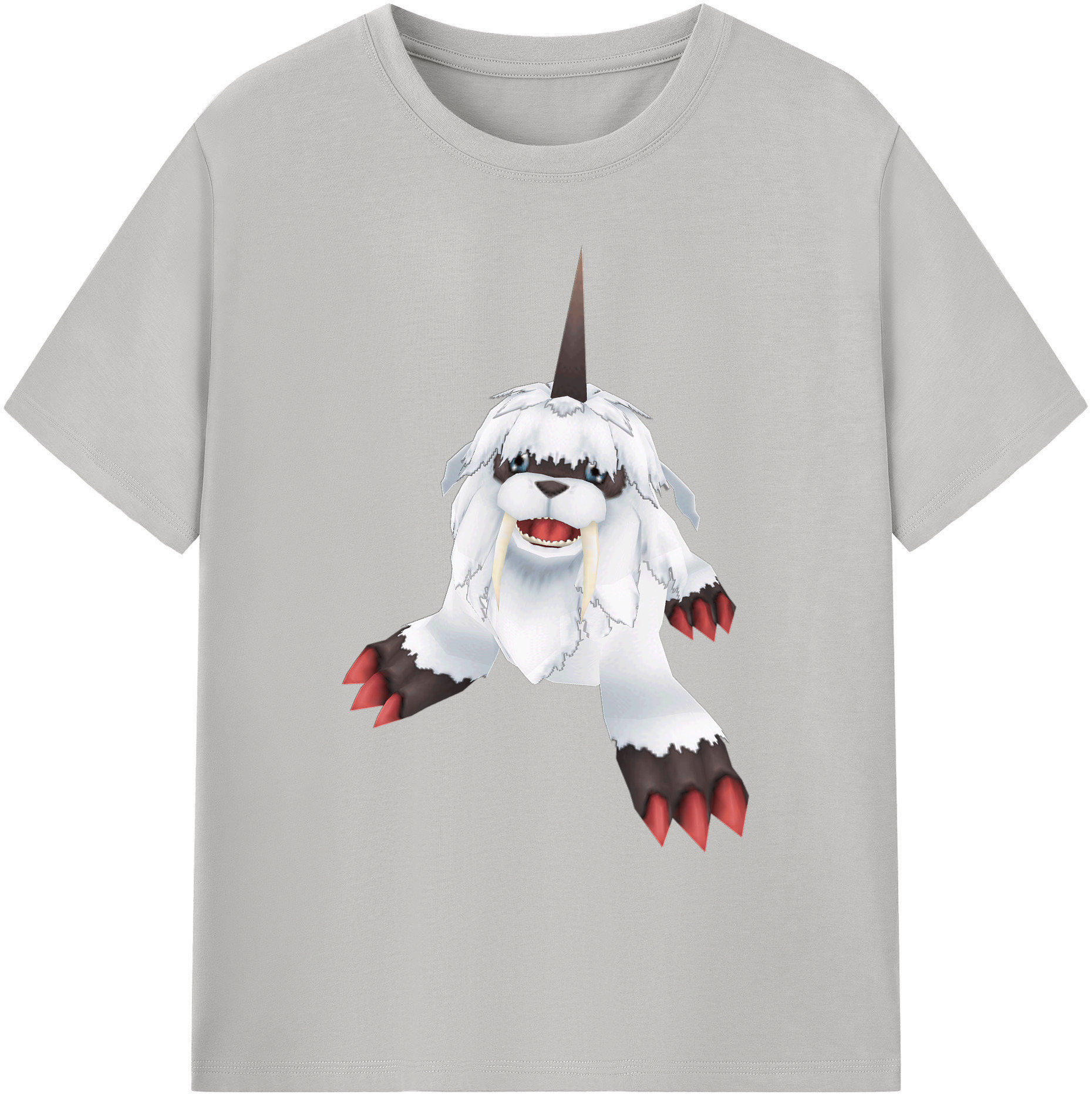 （画像用） Digimon デジタルモンスター/デジモン 綿100％ メンズ半袖Tシャツ｜肌触りやわらか＆通気性