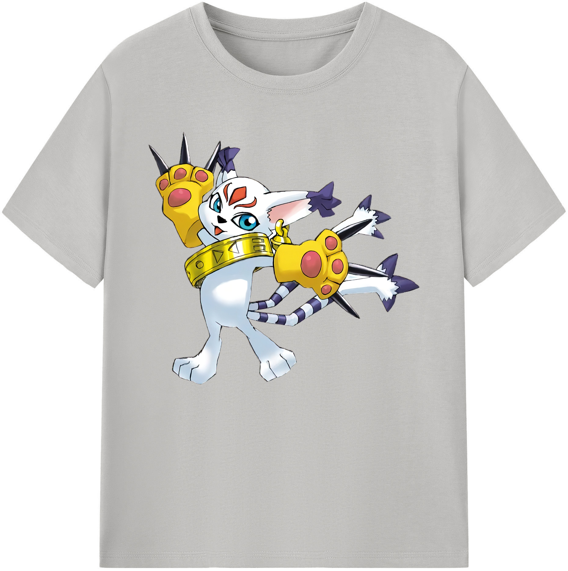 （画像用） Digimon デジタルモンスター/デジモン 綿100％ メンズ半袖Tシャツ｜肌触りやわらか＆通気性