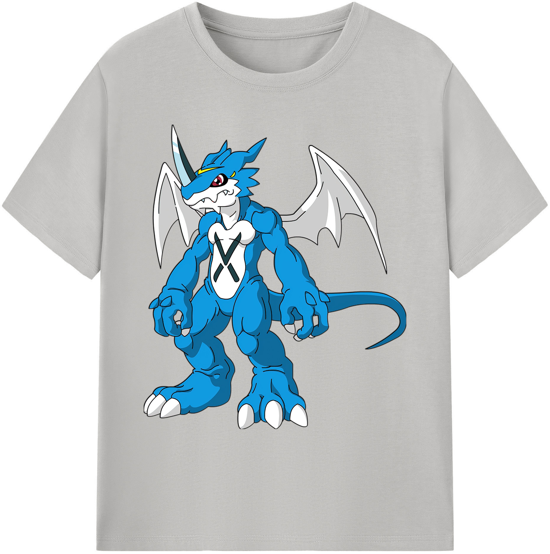 （画像用） Digimon デジタルモンスター/デジモン 綿100％ メンズ半袖Tシャツ｜肌触りやわらか＆通気性