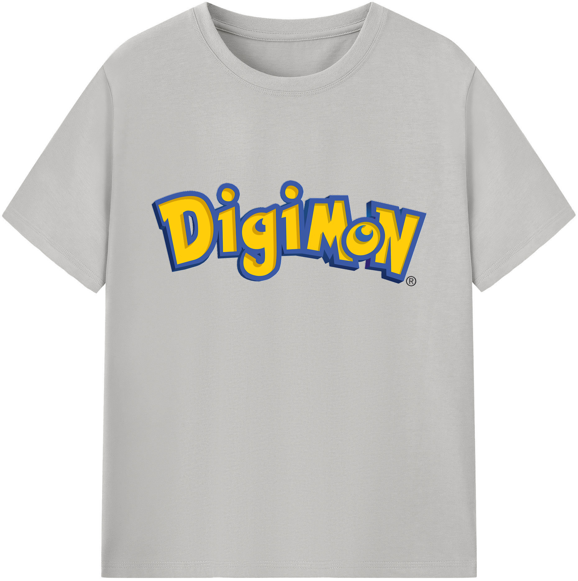 （画像用） Digimon デジタルモンスター/デジモン 綿100％ メンズ半袖Tシャツ｜肌触りやわらか＆通気性