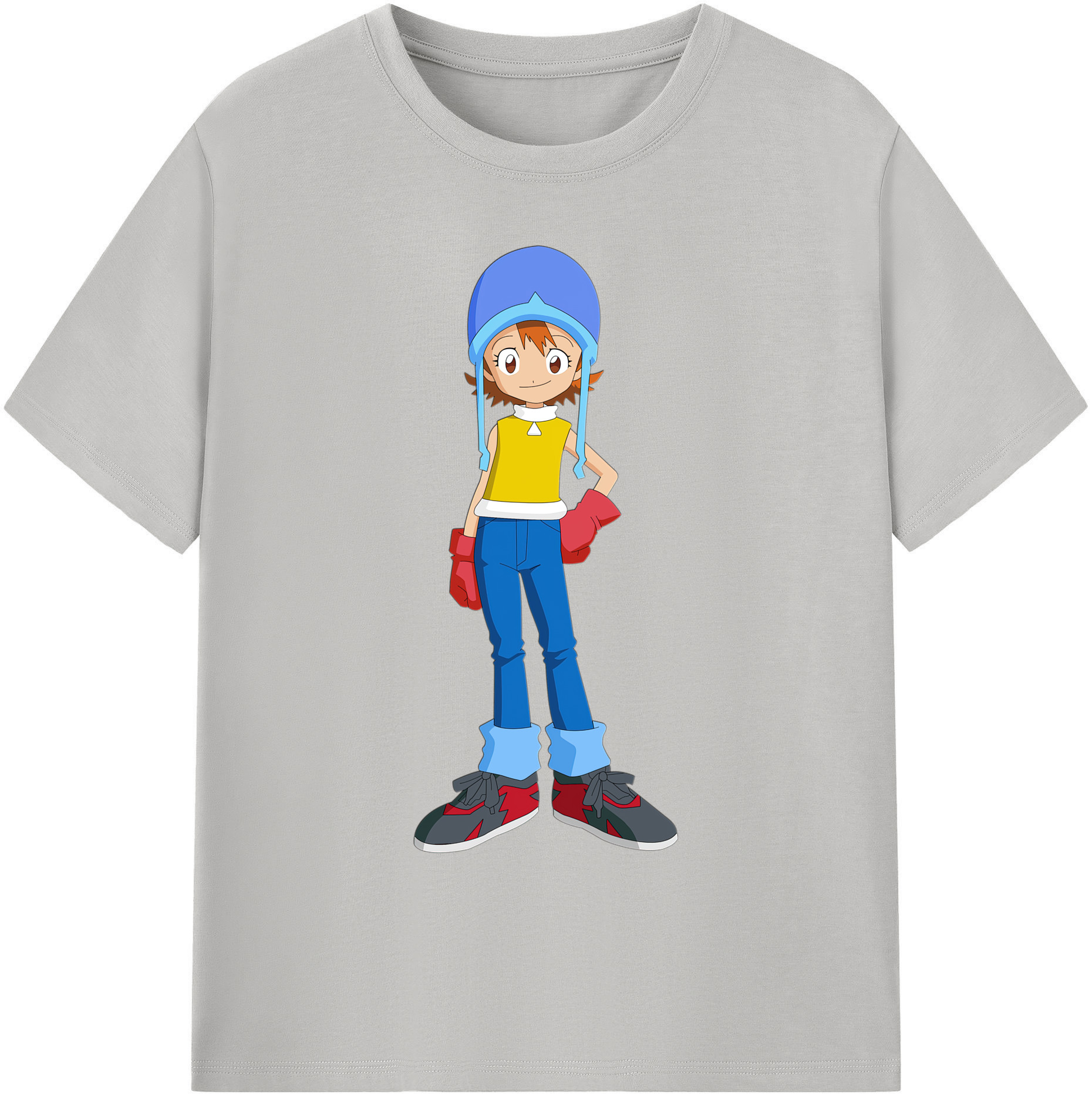 （画像用） Digimon デジタルモンスター/デジモン 綿100％ メンズ半袖Tシャツ｜肌触りやわらか＆通気性