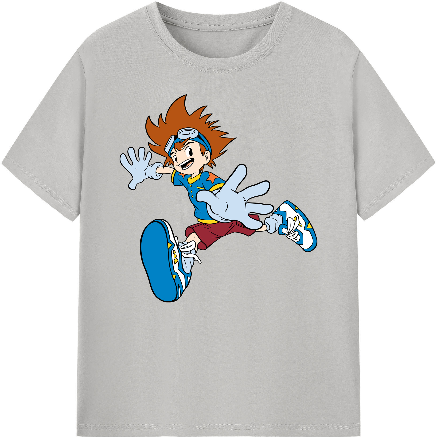 （画像用） Digimon デジタルモンスター/デジモン 綿100％ メンズ半袖Tシャツ｜肌触りやわらか＆通気性