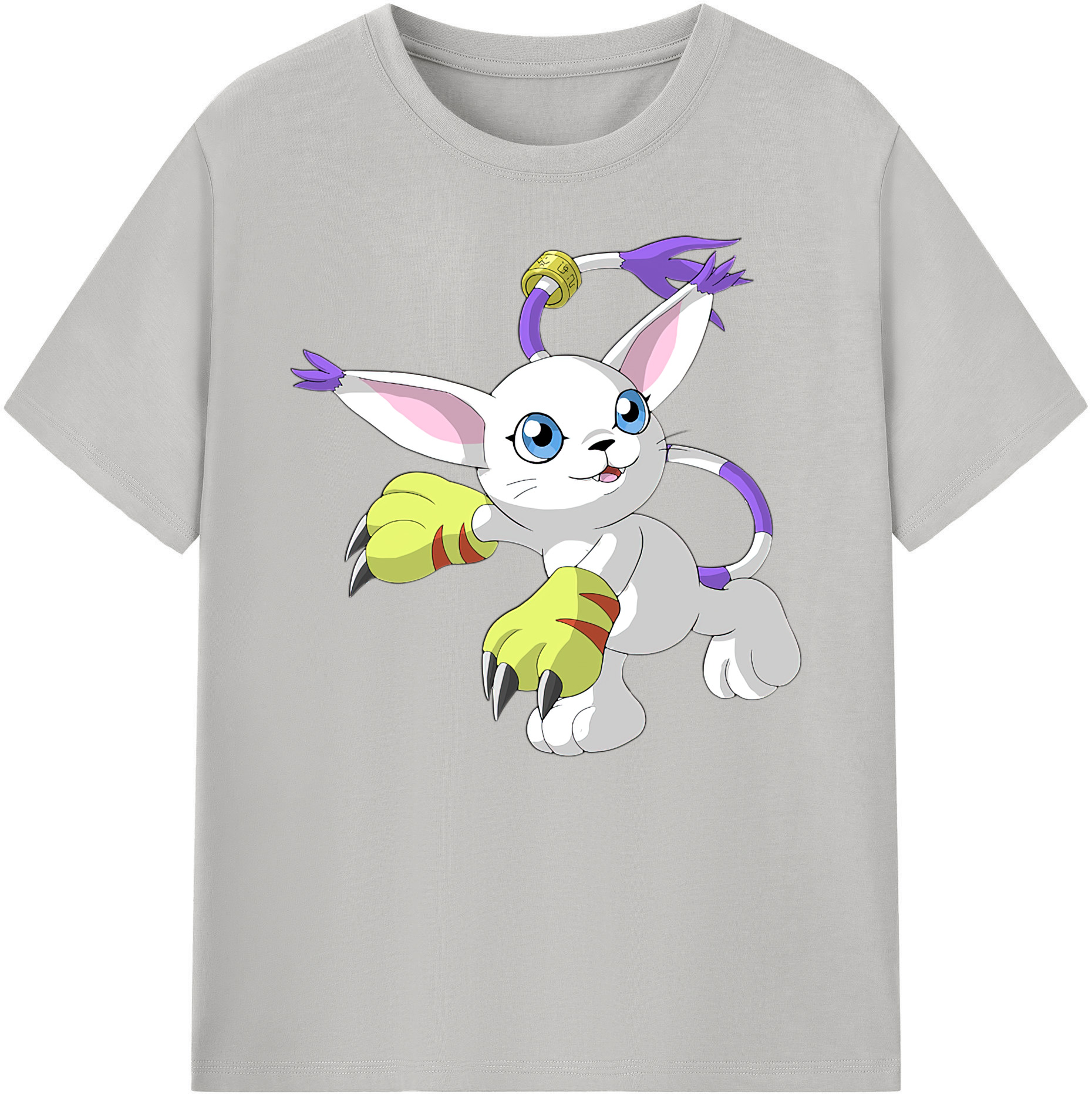 （画像用） Digimon デジタルモンスター/デジモン 綿100％ メンズ半袖Tシャツ｜肌触りやわらか＆通気性